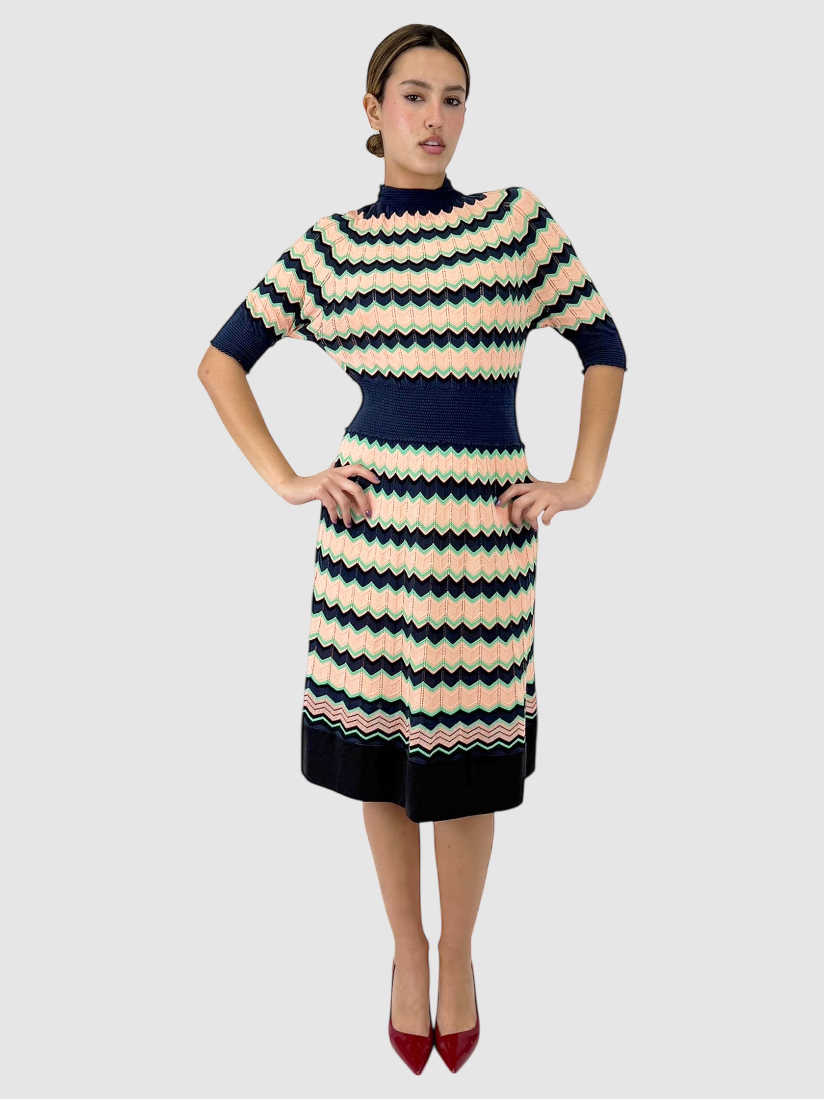 Knit Chevron Dress