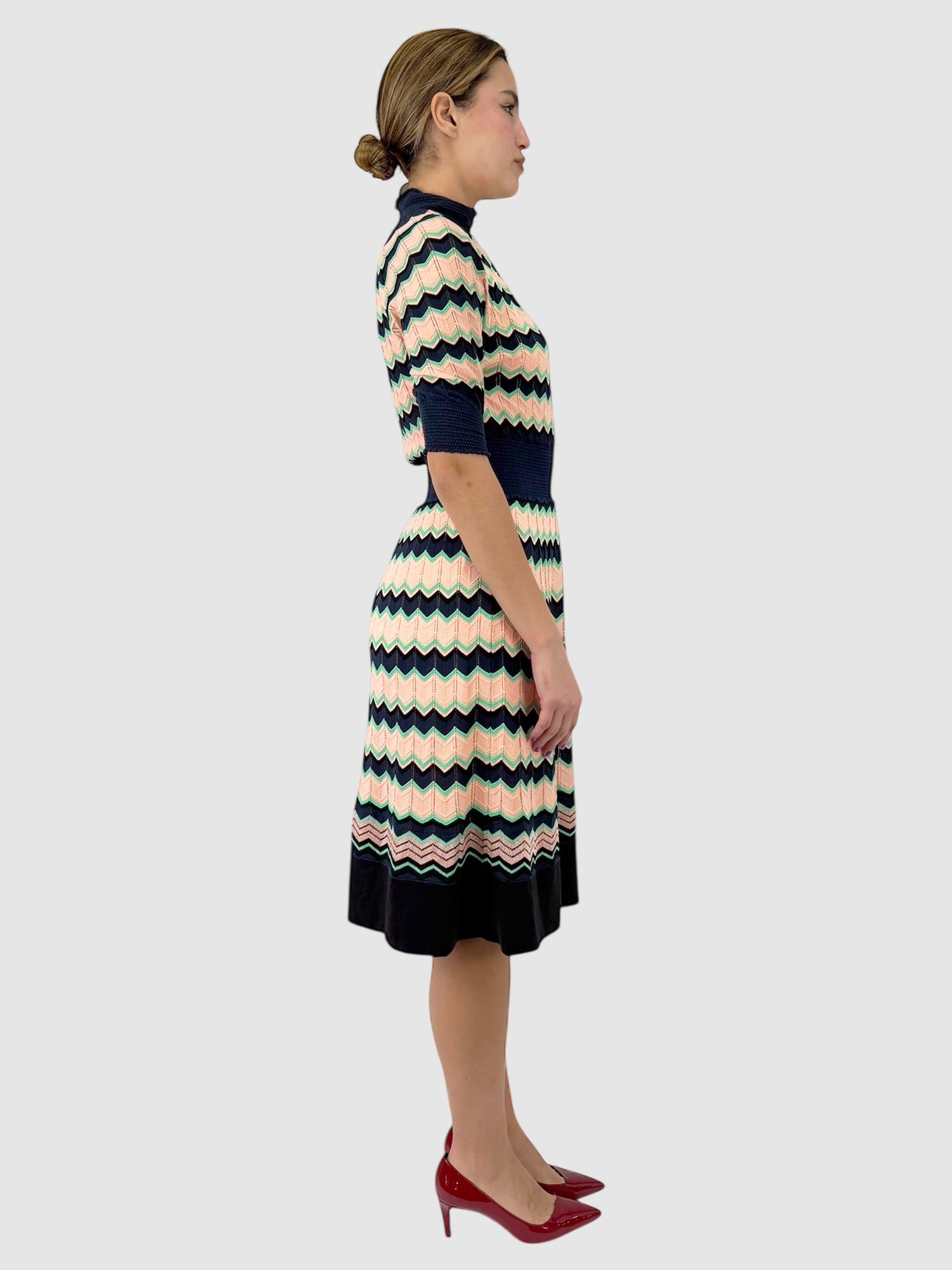 Knit Chevron Dress