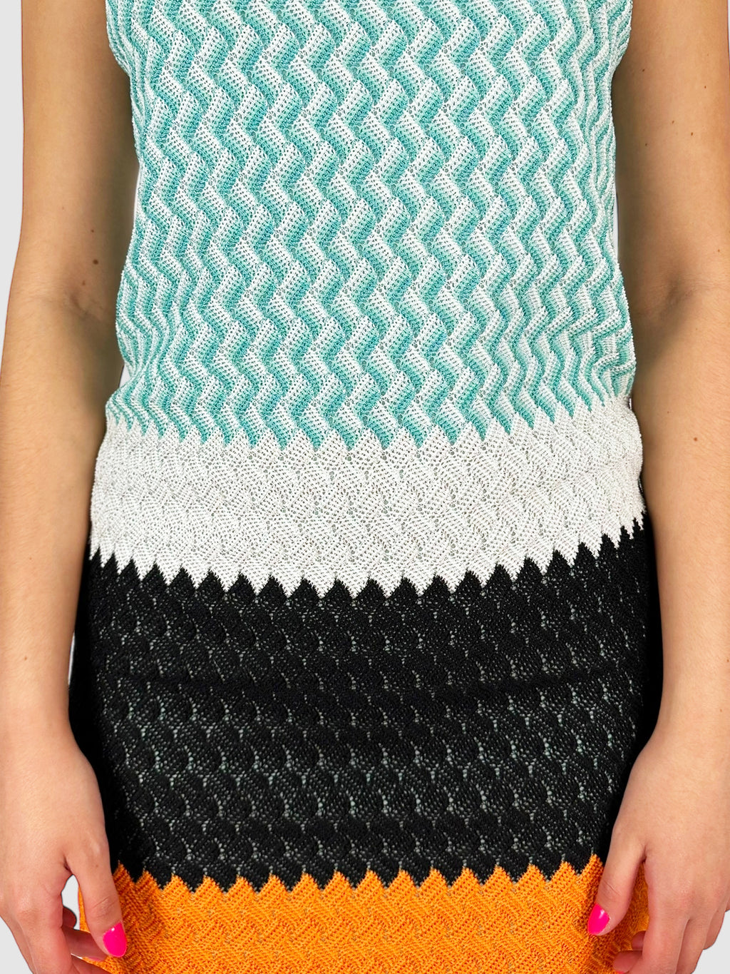 Crochet Chevron Dress - Size 44