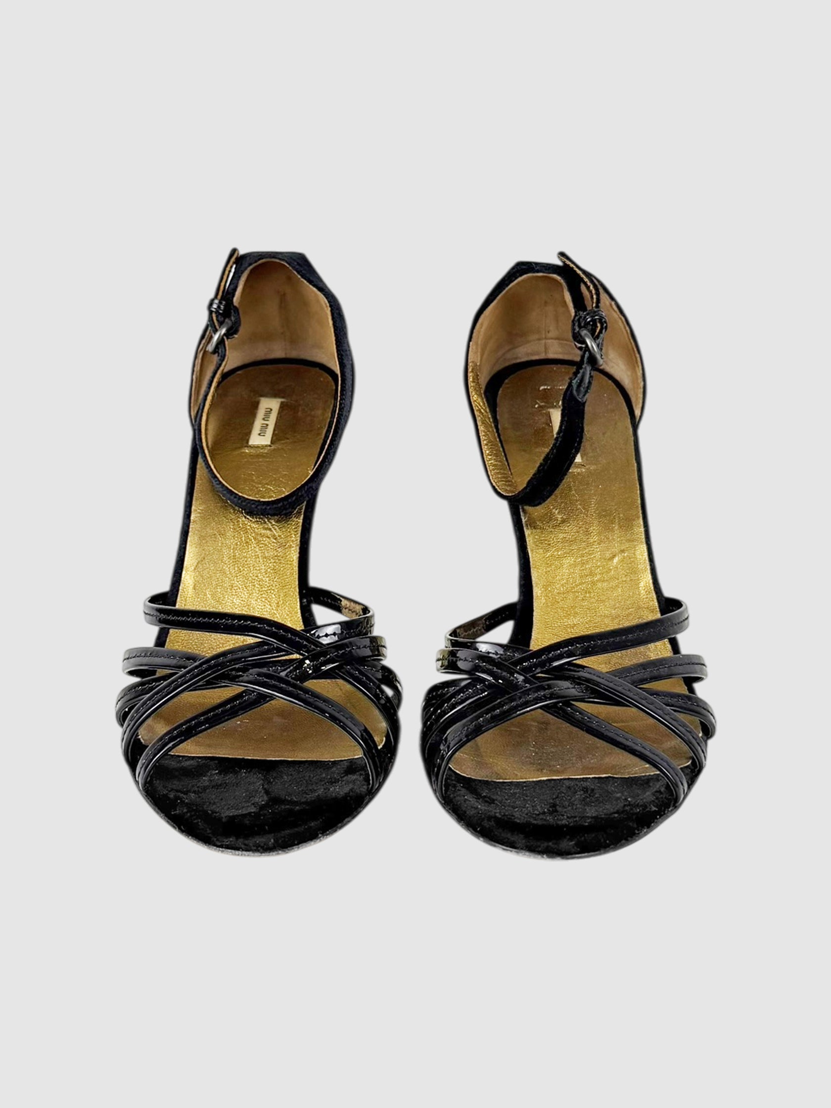 Patent Wedge Sandals