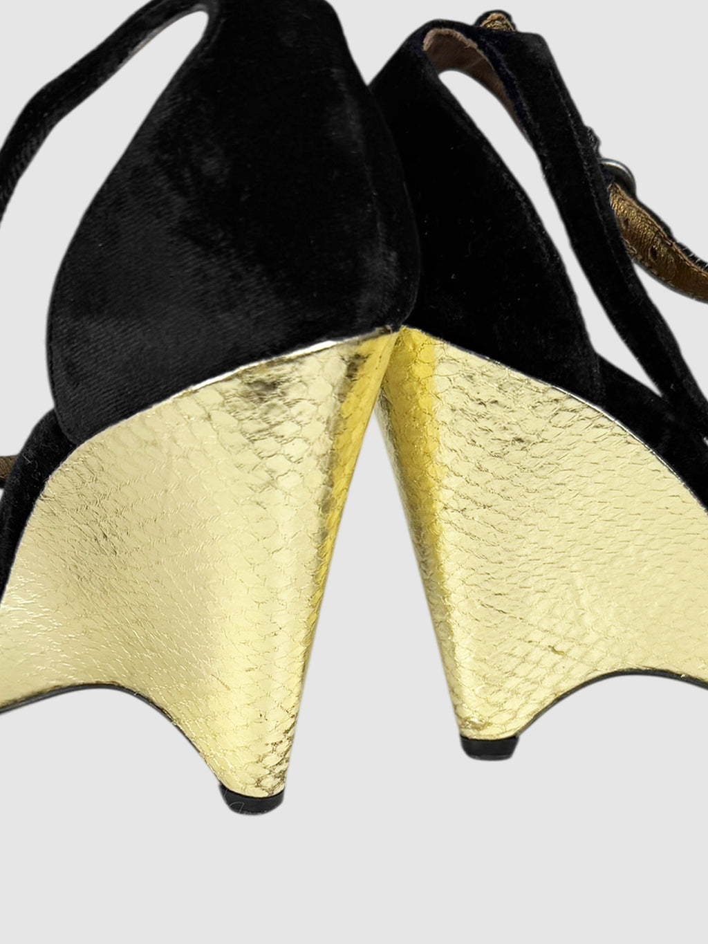 Patent Wedge Sandals