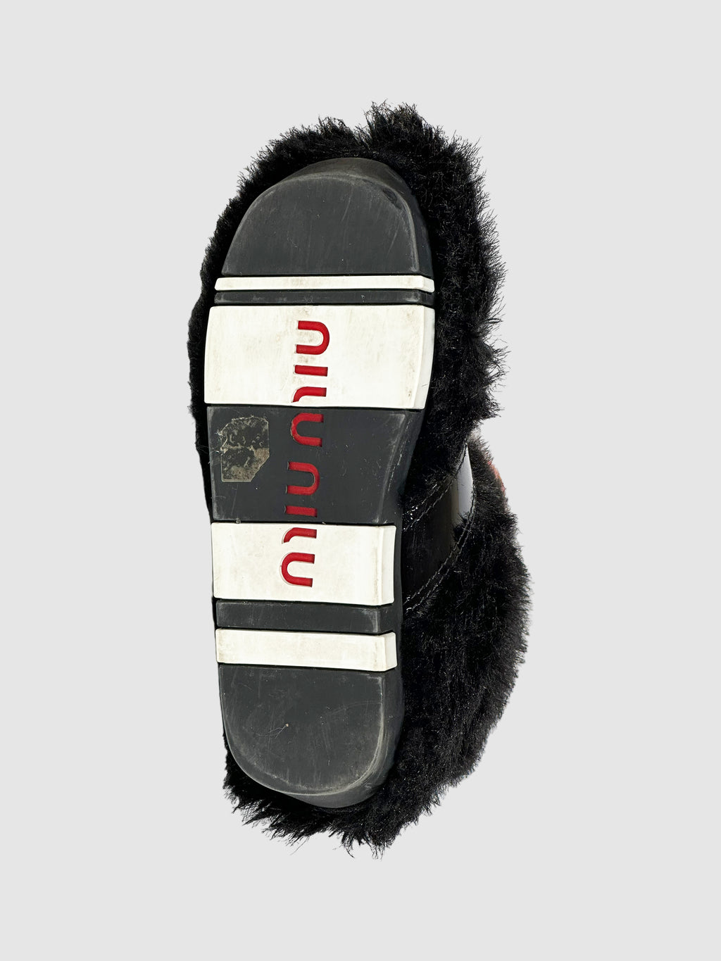 Leather Trim Faux Fur Snow Boots - Size 38