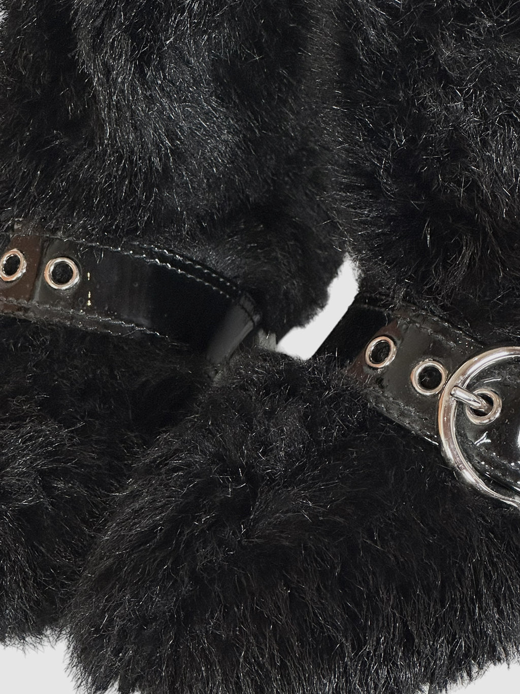 Leather Trim Faux Fur Snow Boots - Size 38