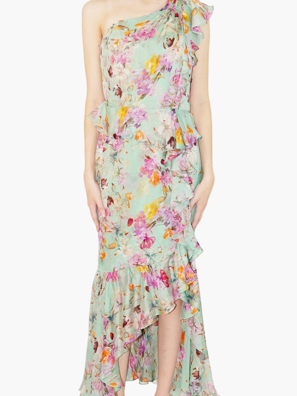 Silk Floral Dress