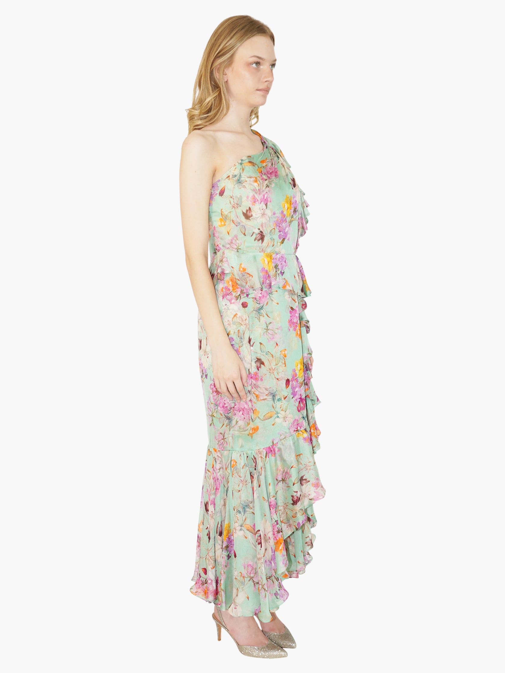 Silk Floral Dress