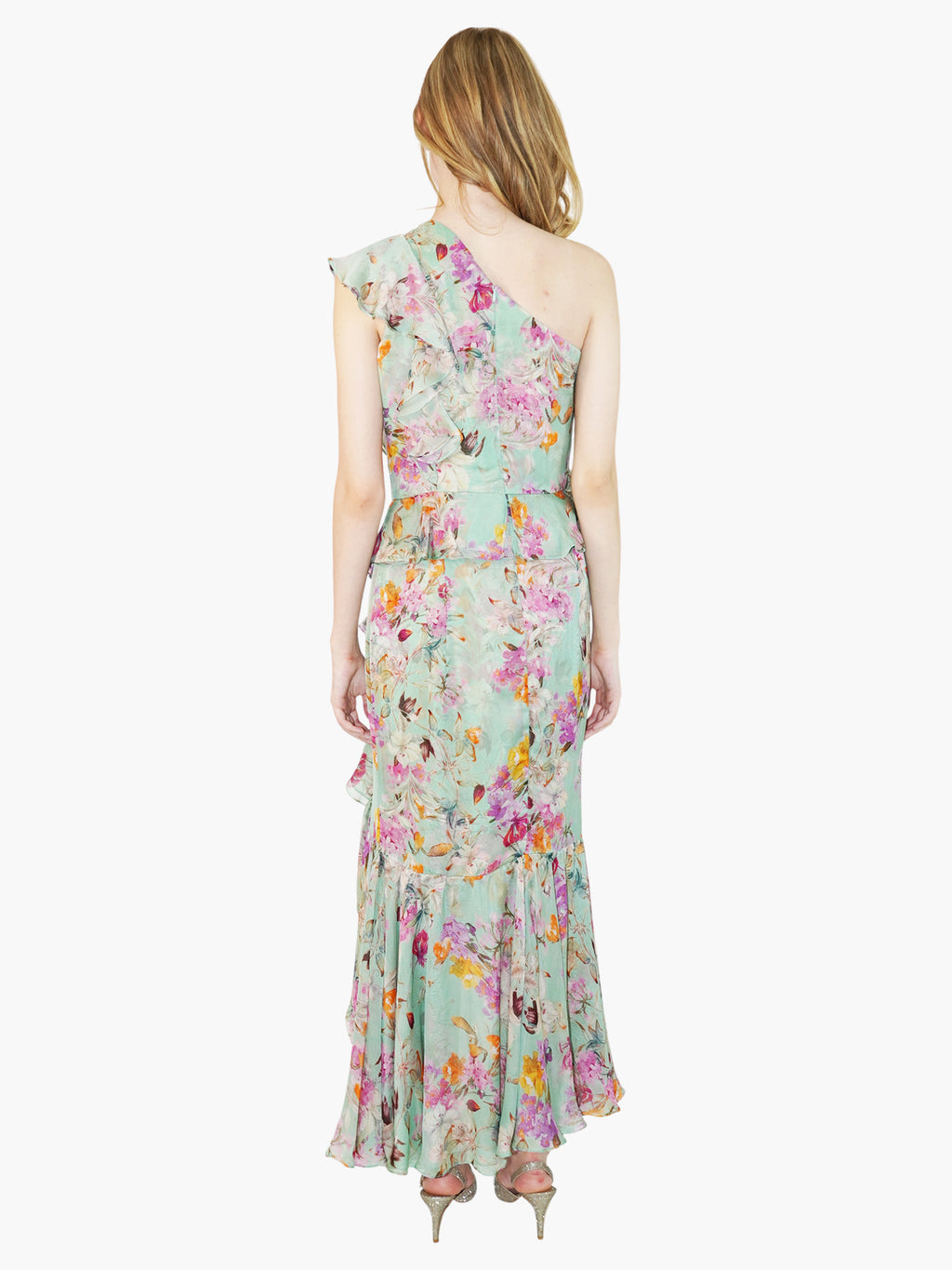 Silk Floral Dress