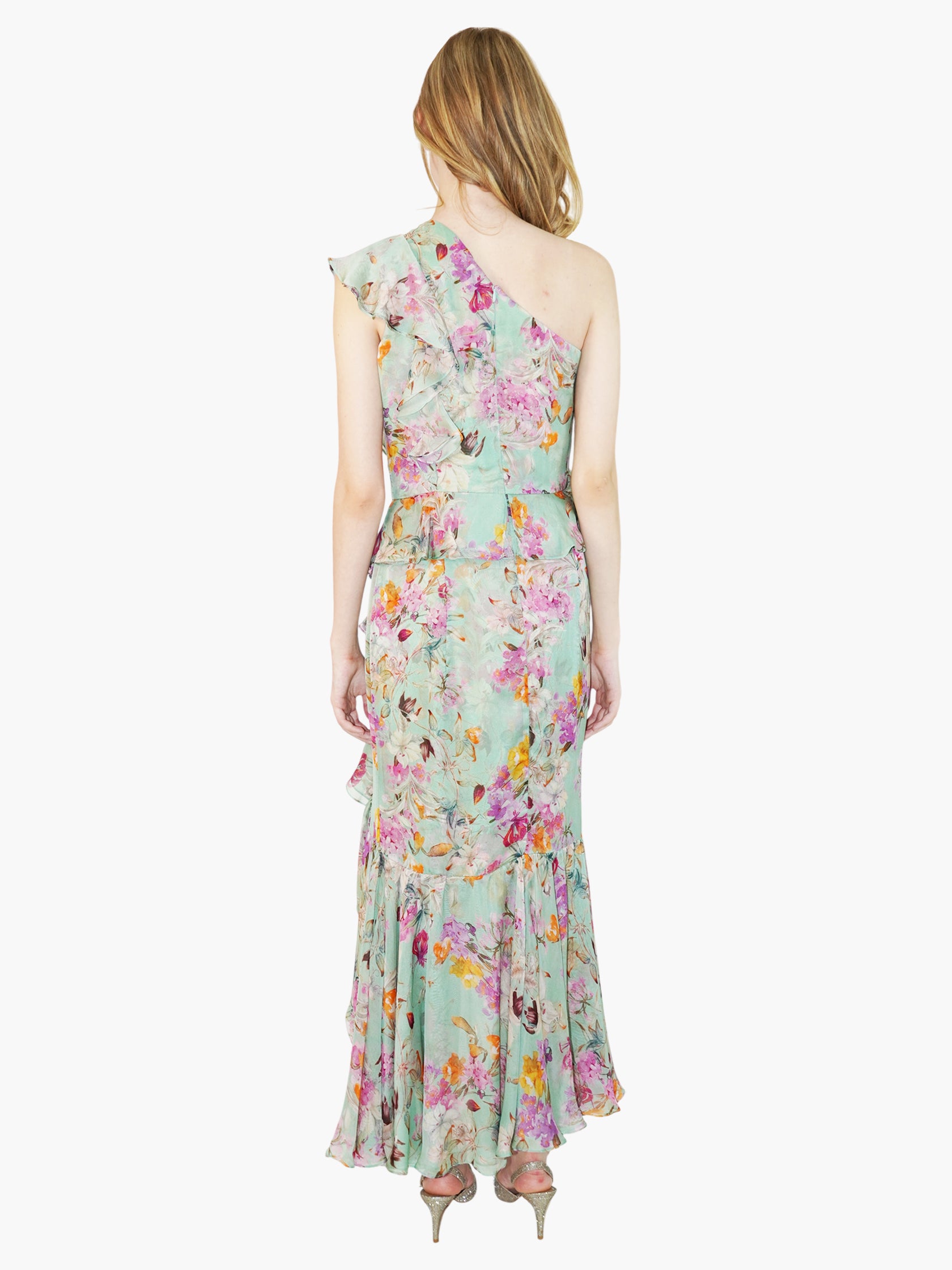 Silk Floral Dress