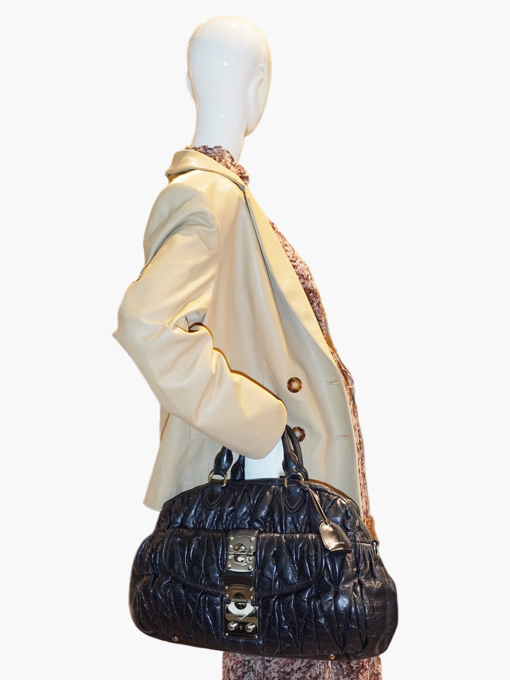Matelassé Handle Bag