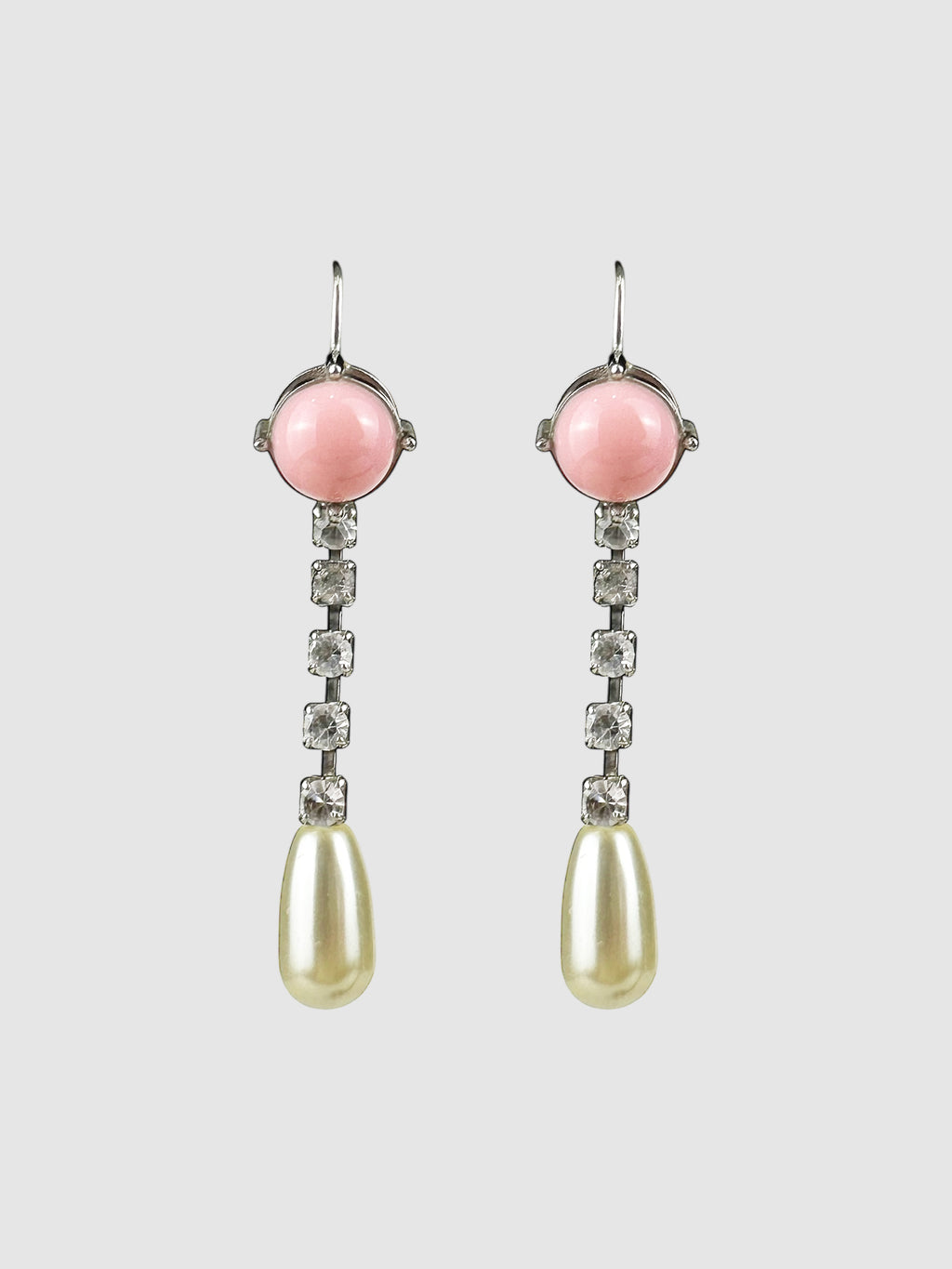 Resin Crystal Drop Earrings