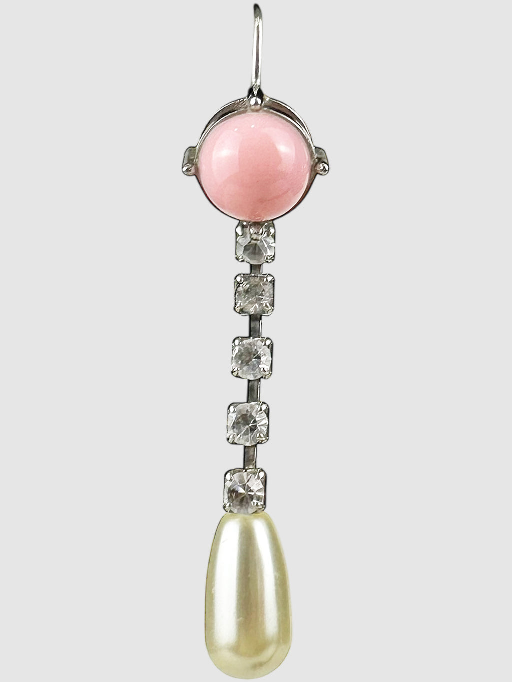 Resin Crystal Drop Earrings