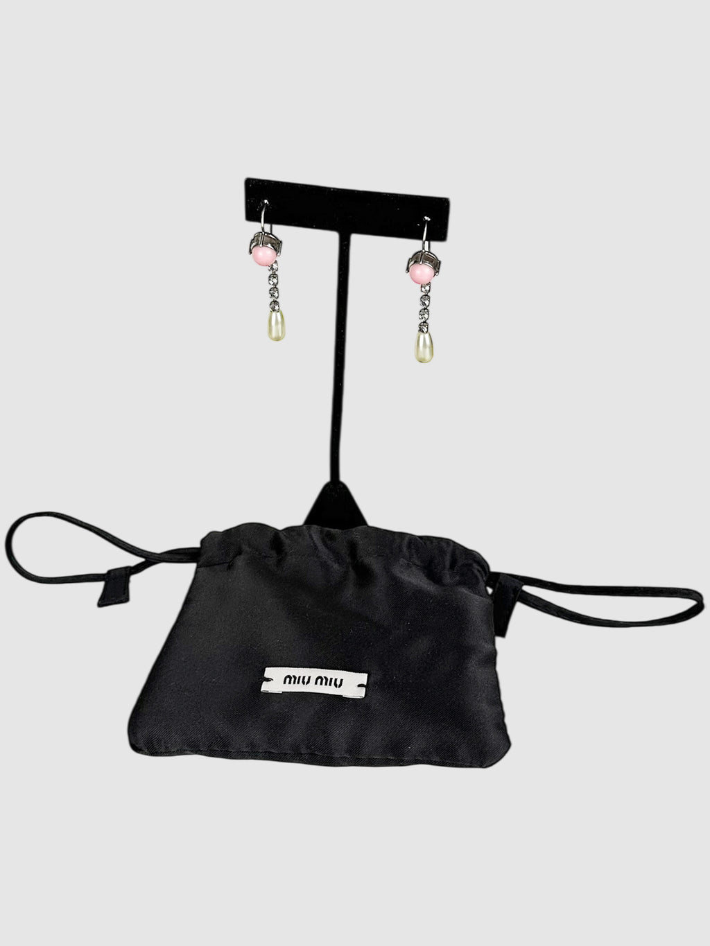 Resin Crystal Drop Earrings