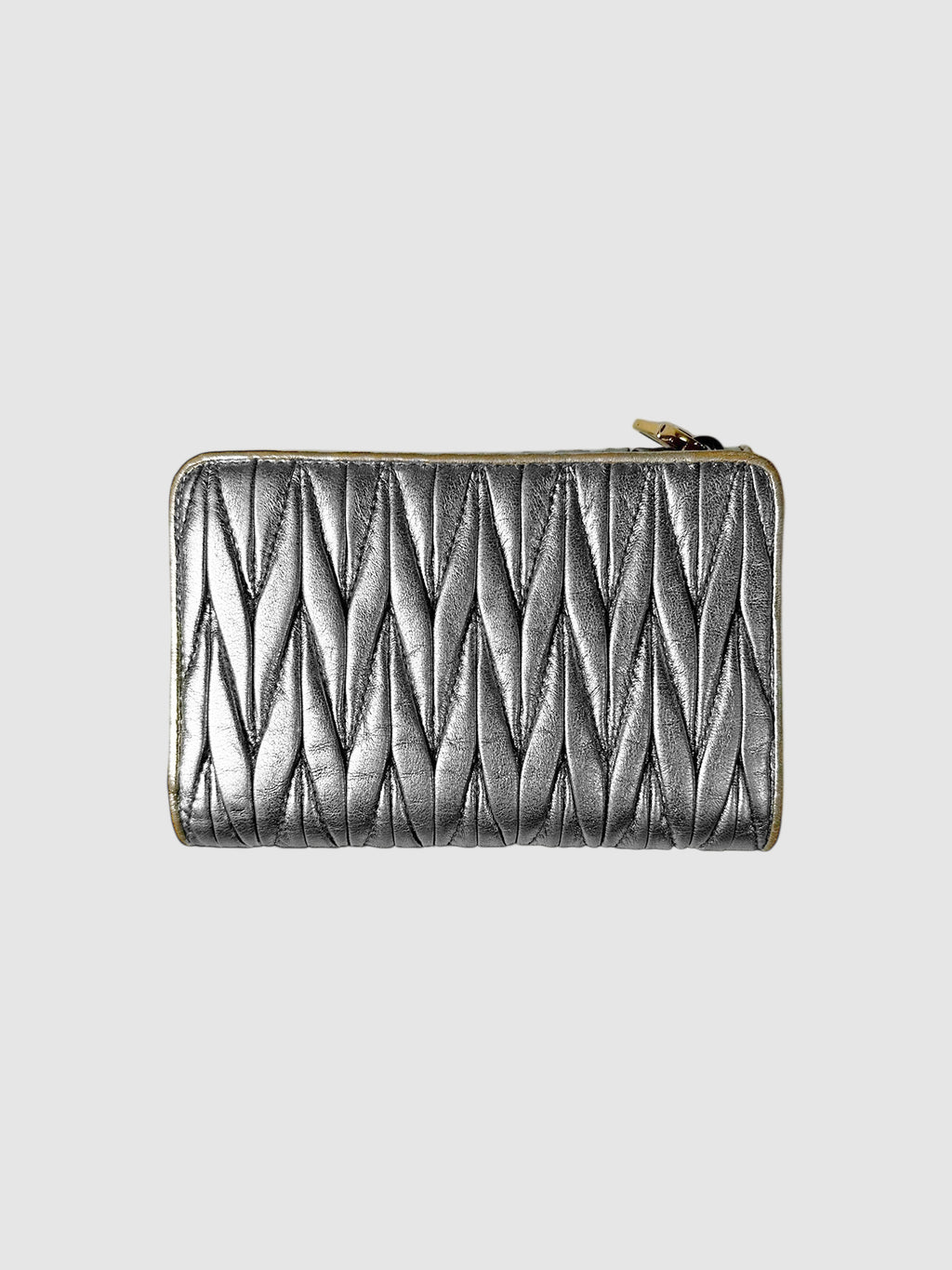 Matelassé Flap Wallet
