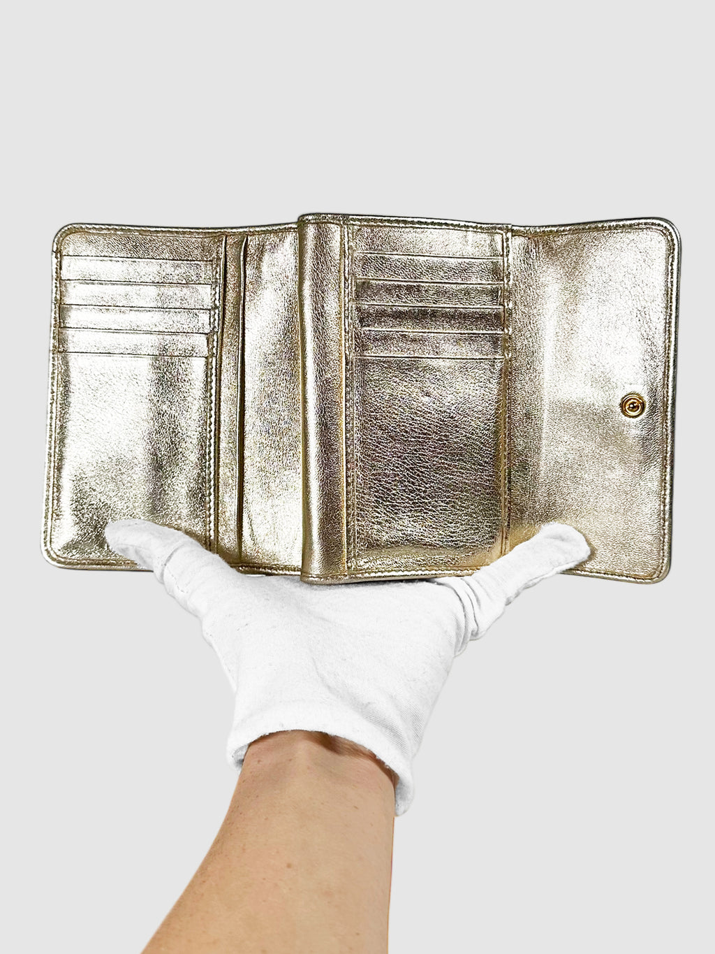 Matelassé Flap Wallet