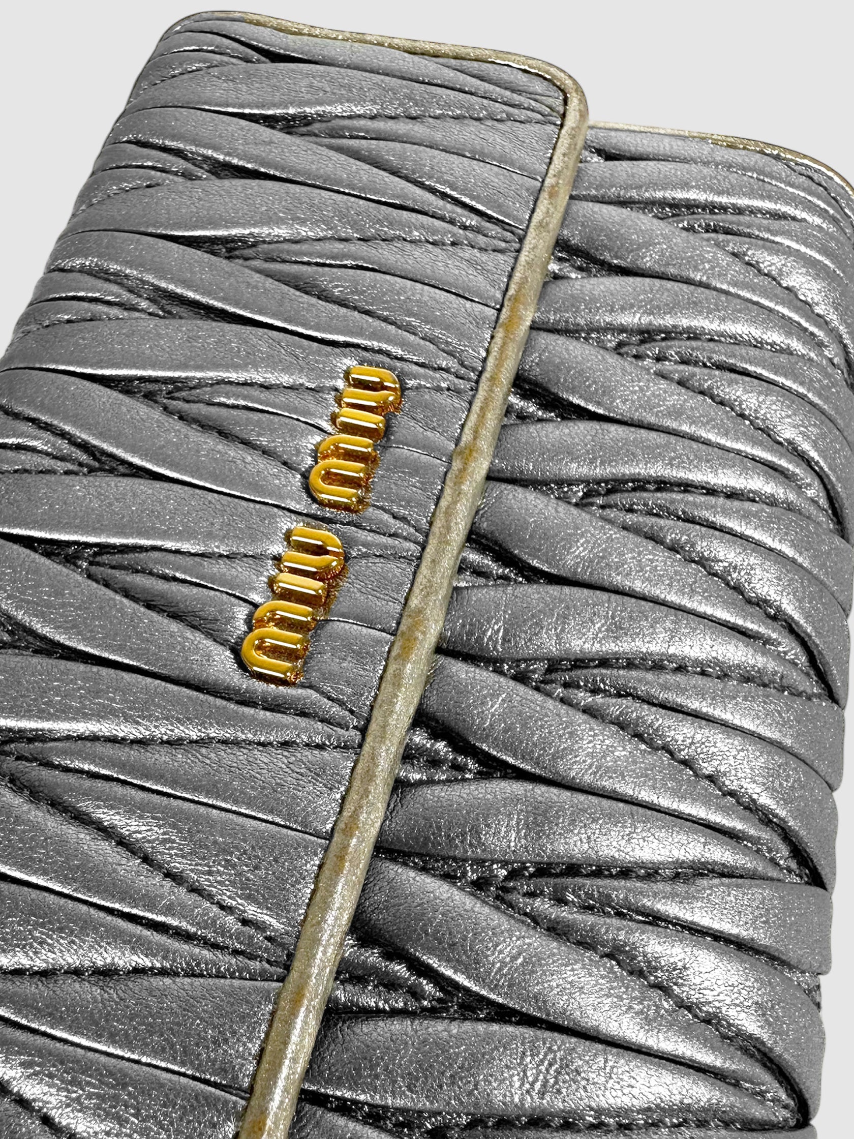 Matelassé Flap Wallet