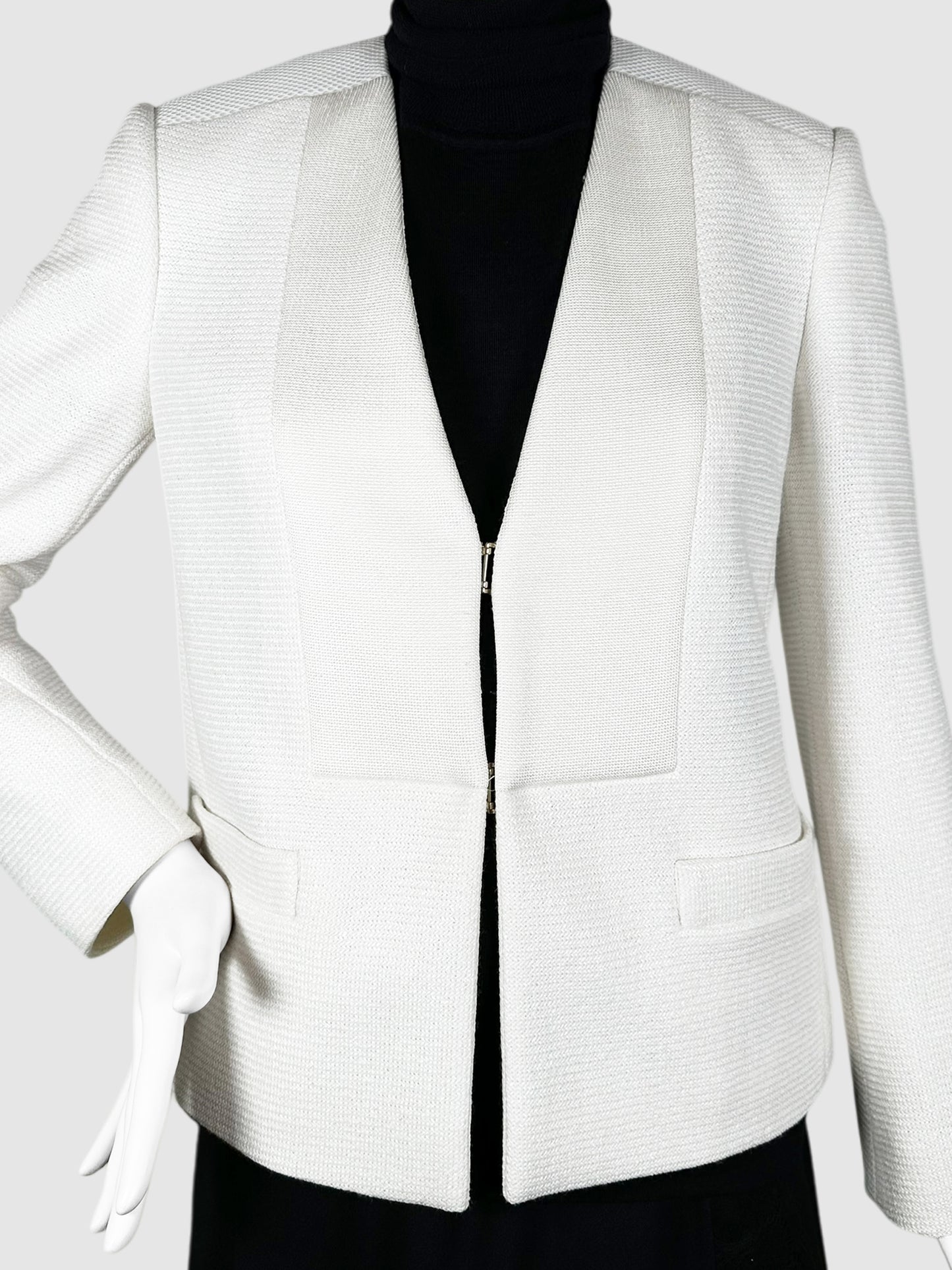 V-Neck Long Sleeve Blazer - Size 38