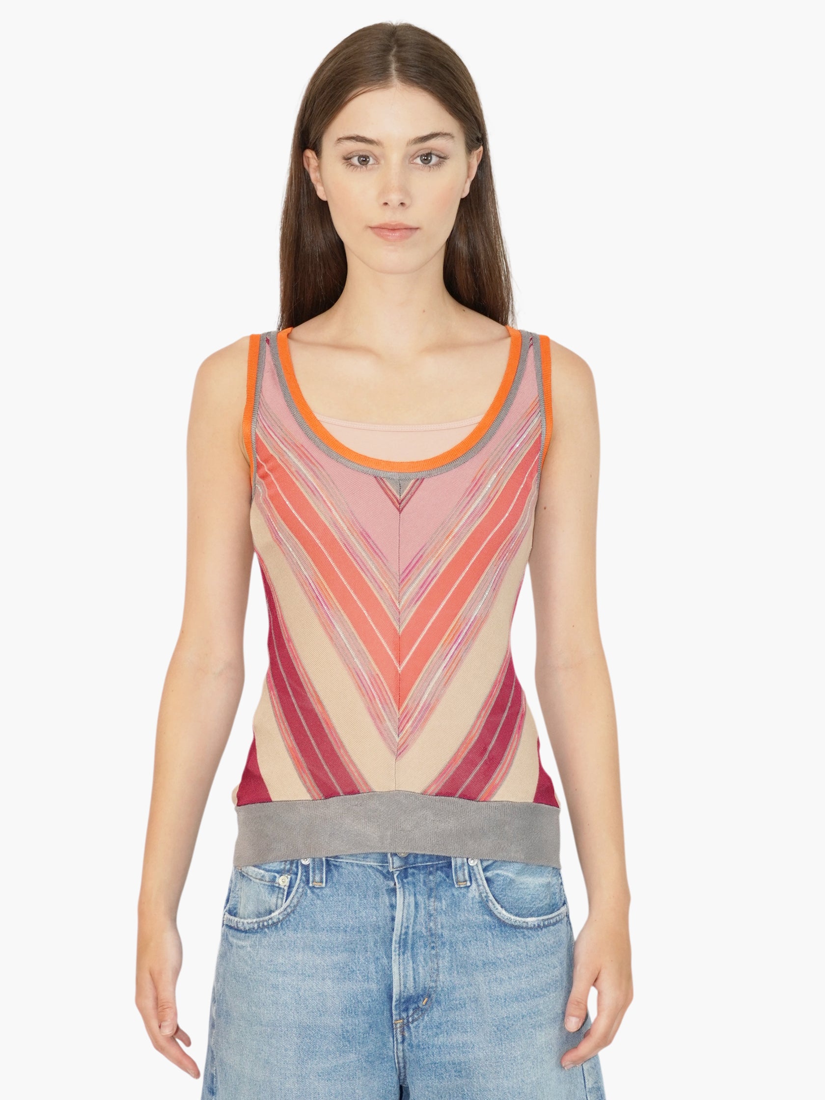 Chevron Stripe Top