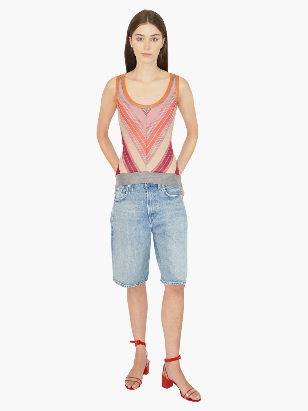 Chevron Stripe Top