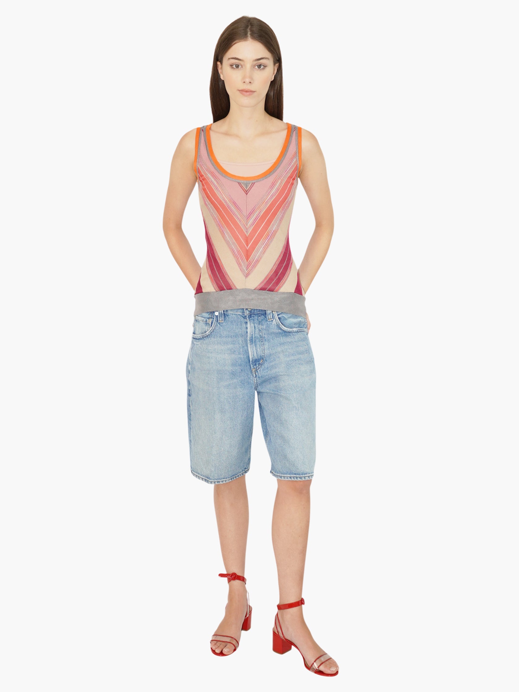 Chevron Stripe Top