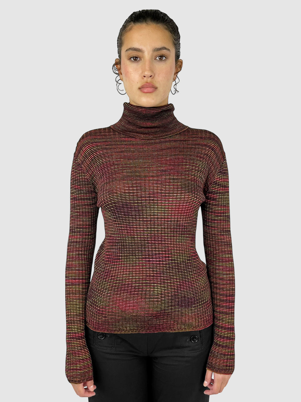 Gradient Turtleneck Sweater