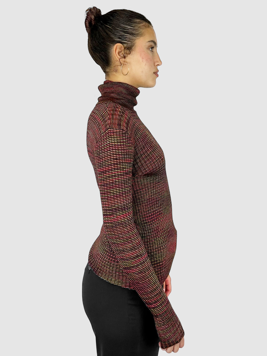 Gradient Turtleneck Sweater