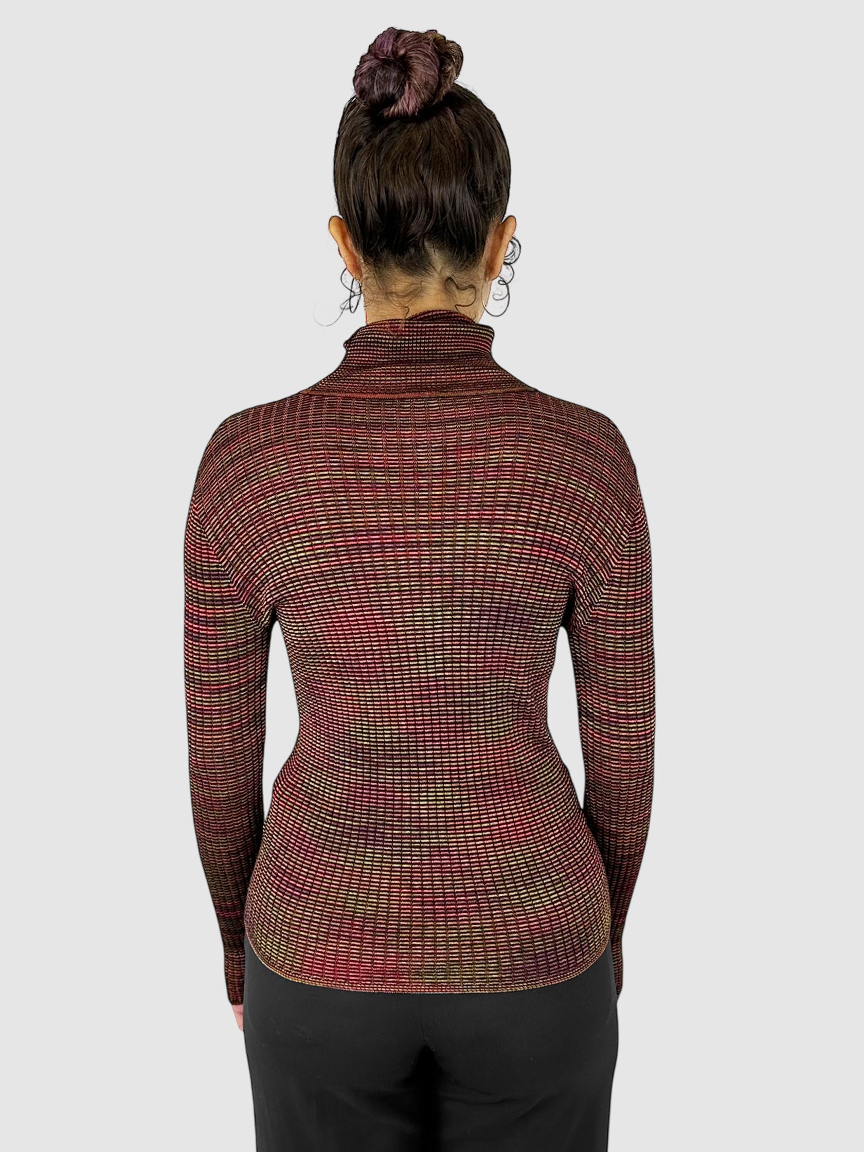 Gradient Turtleneck Sweater