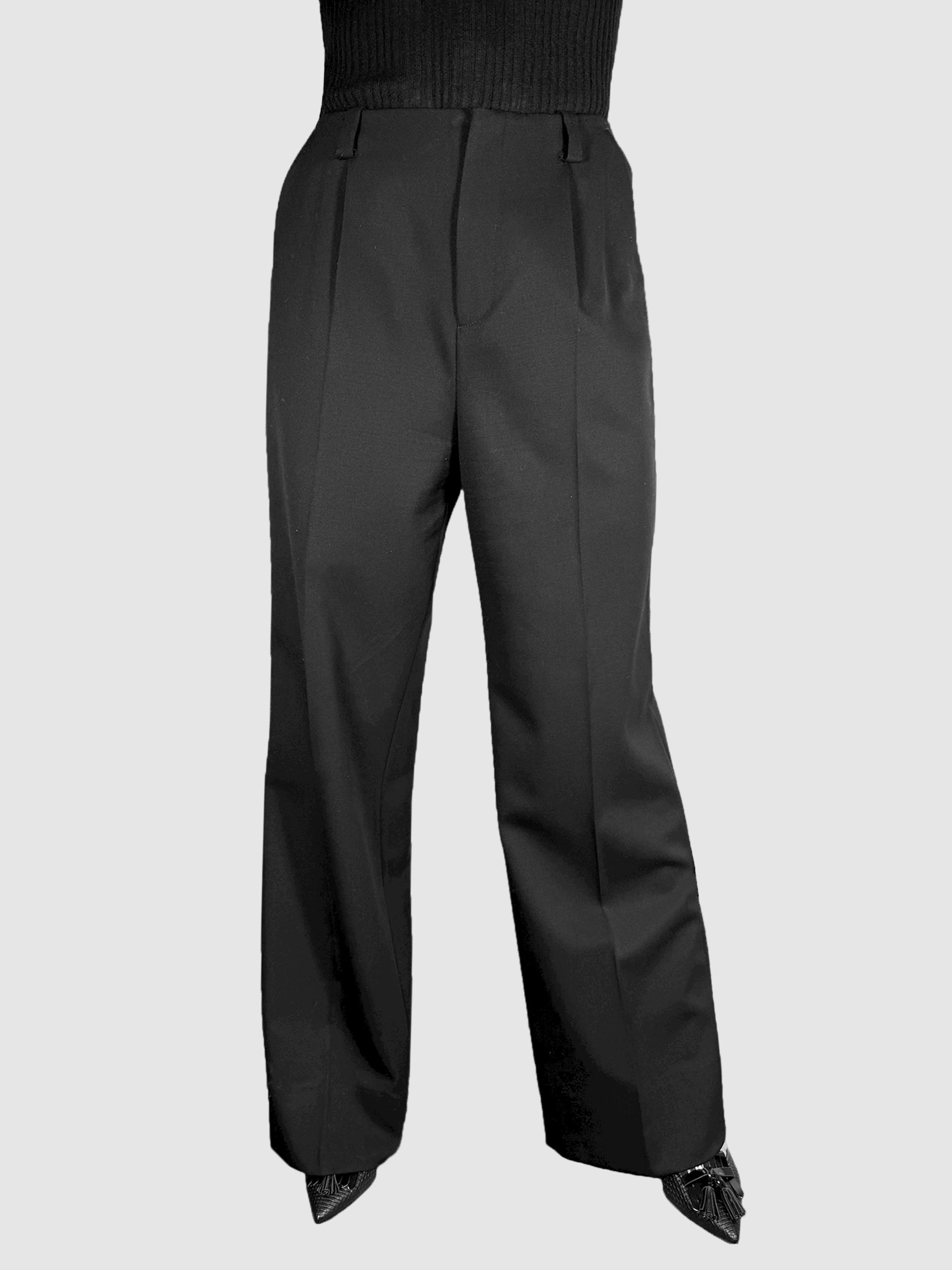 Pleated Wool Pants