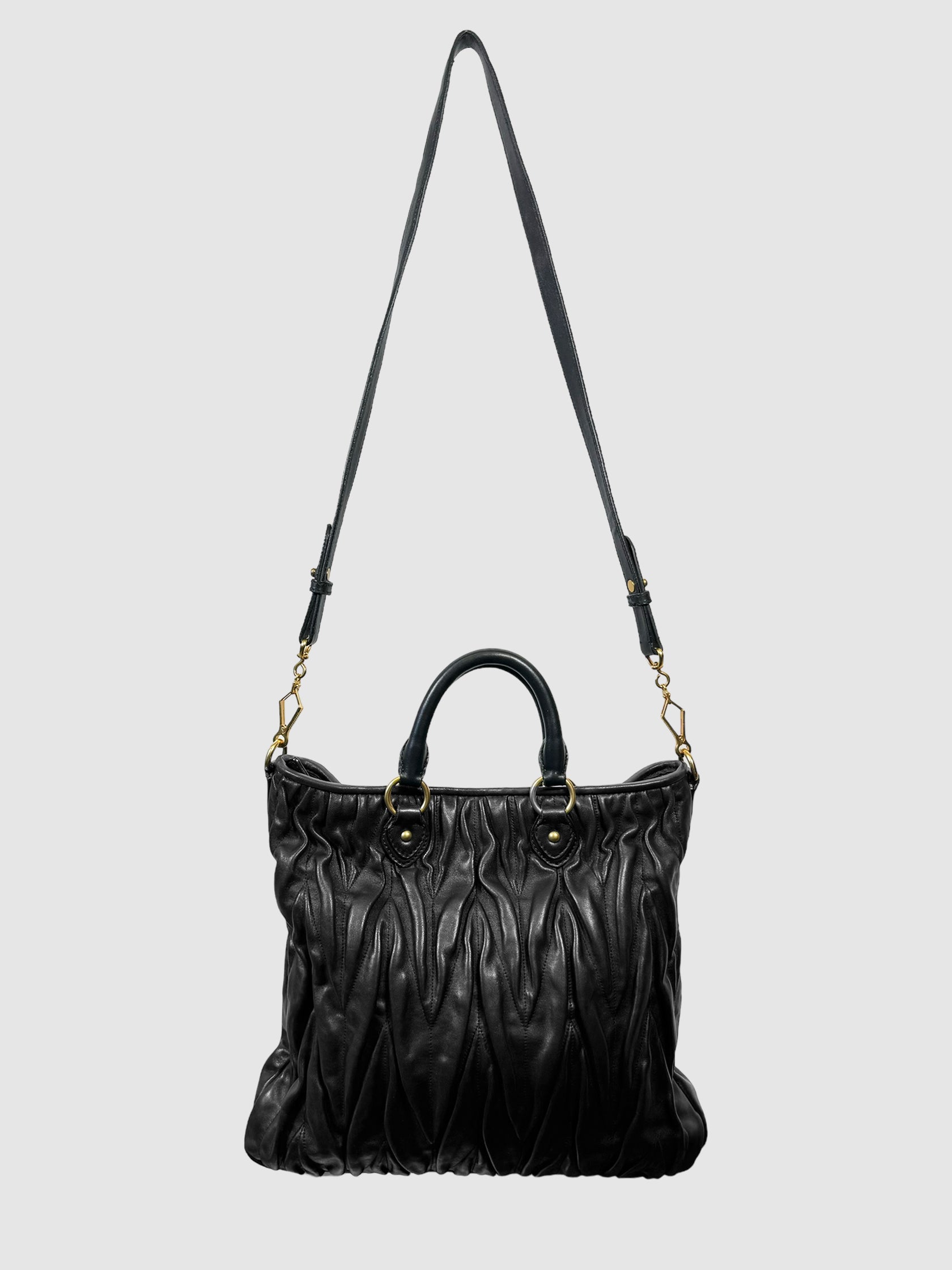 Matelassé Leather Crossbody Bag