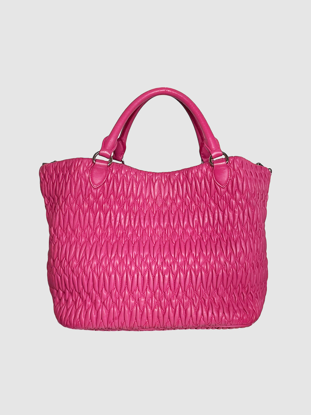 Matelassé Nappa Leather Crystal Satchel