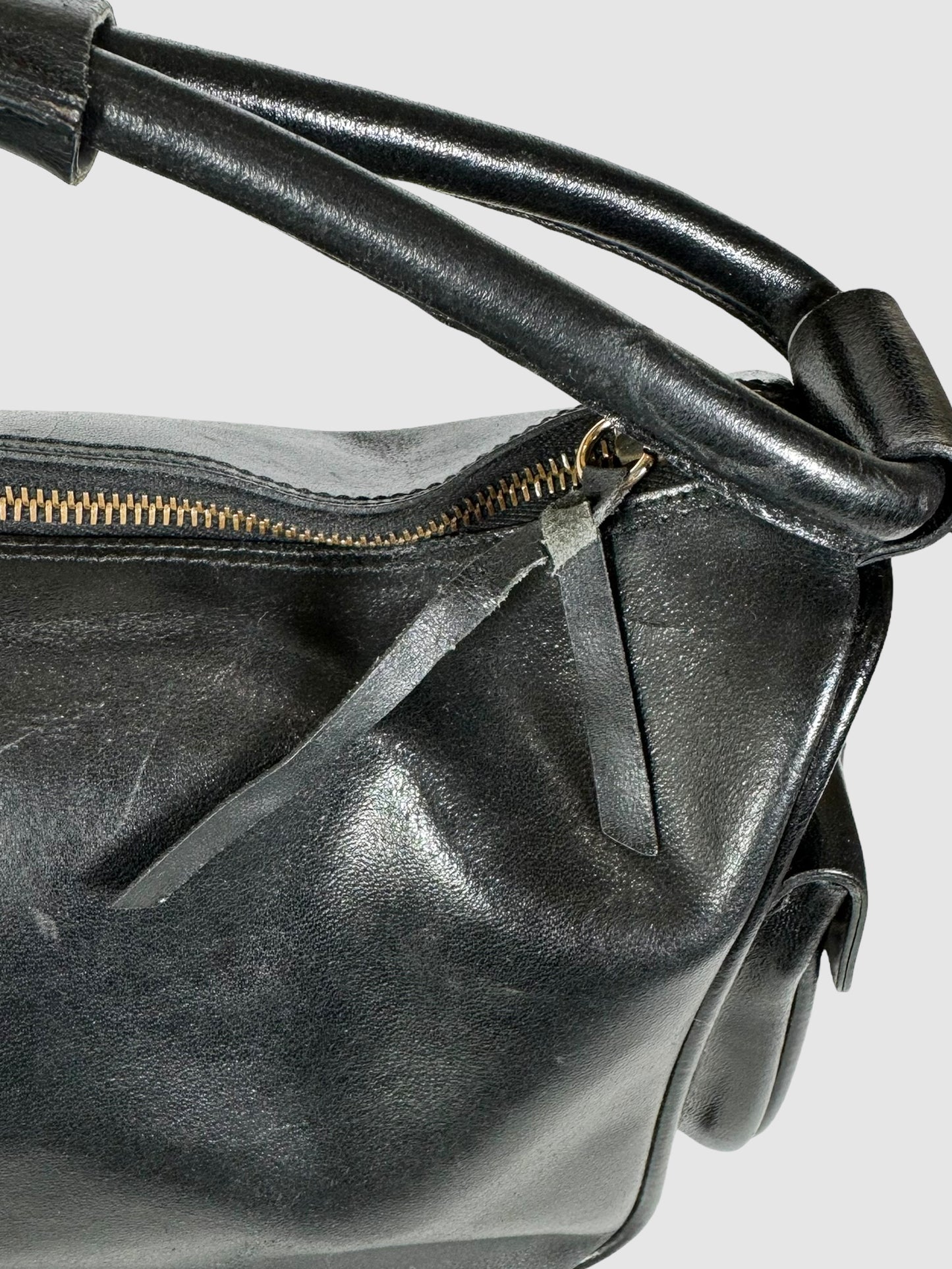 Leather Top Handle Bag