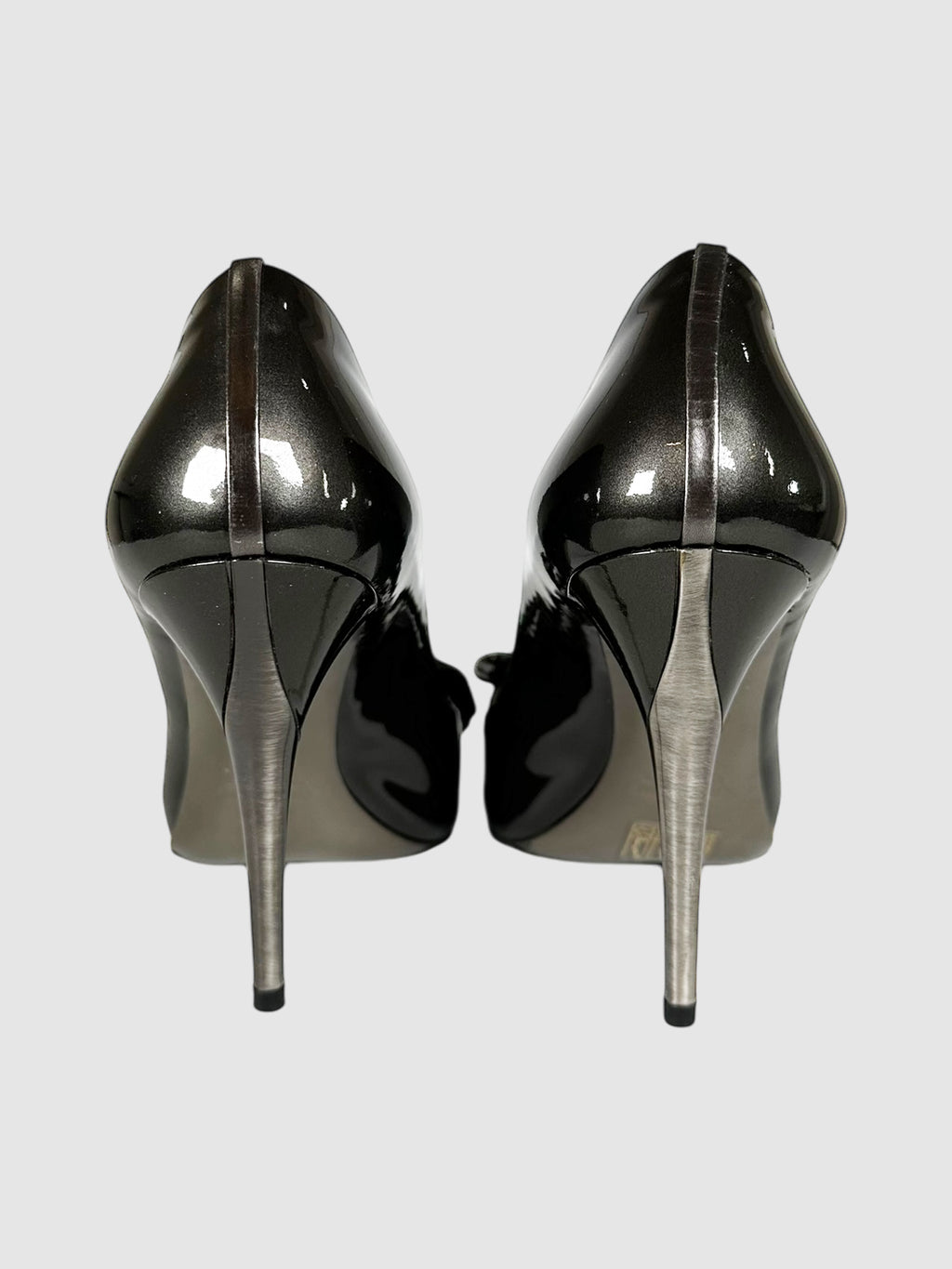 Metallic Bow Accent Pumps - Size 36.5