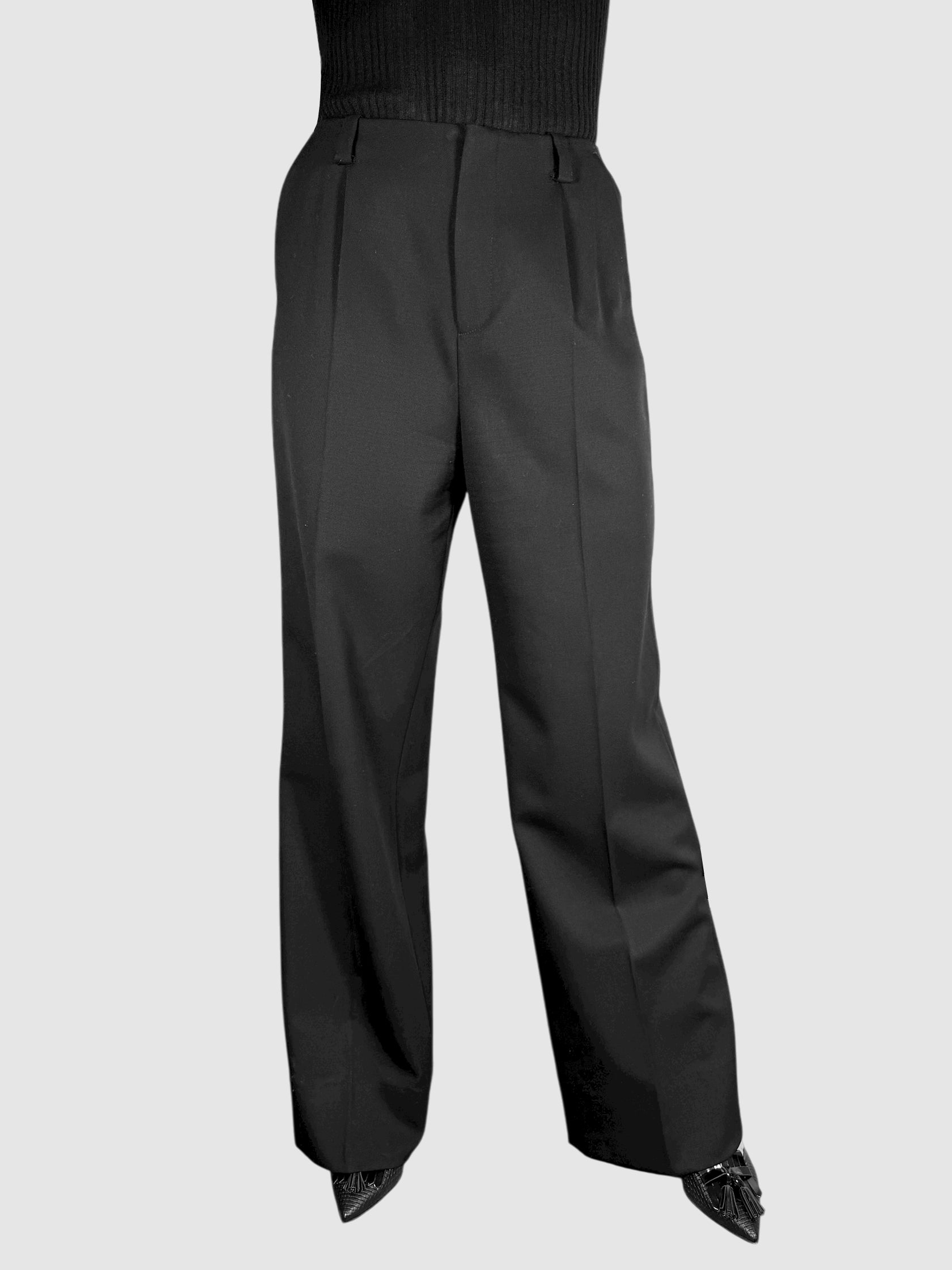 Pleated Wool Pants