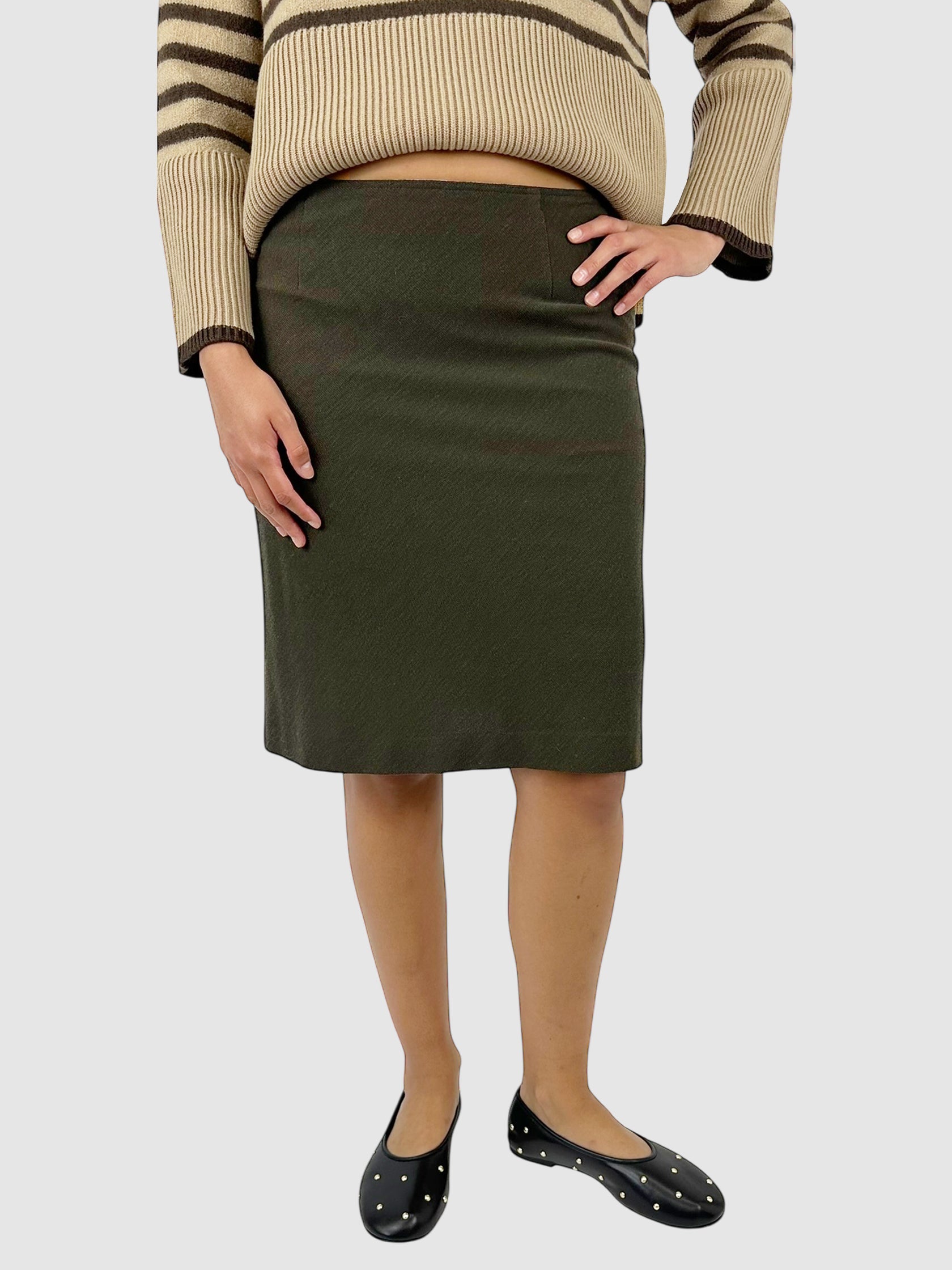Wool Midi Skirt