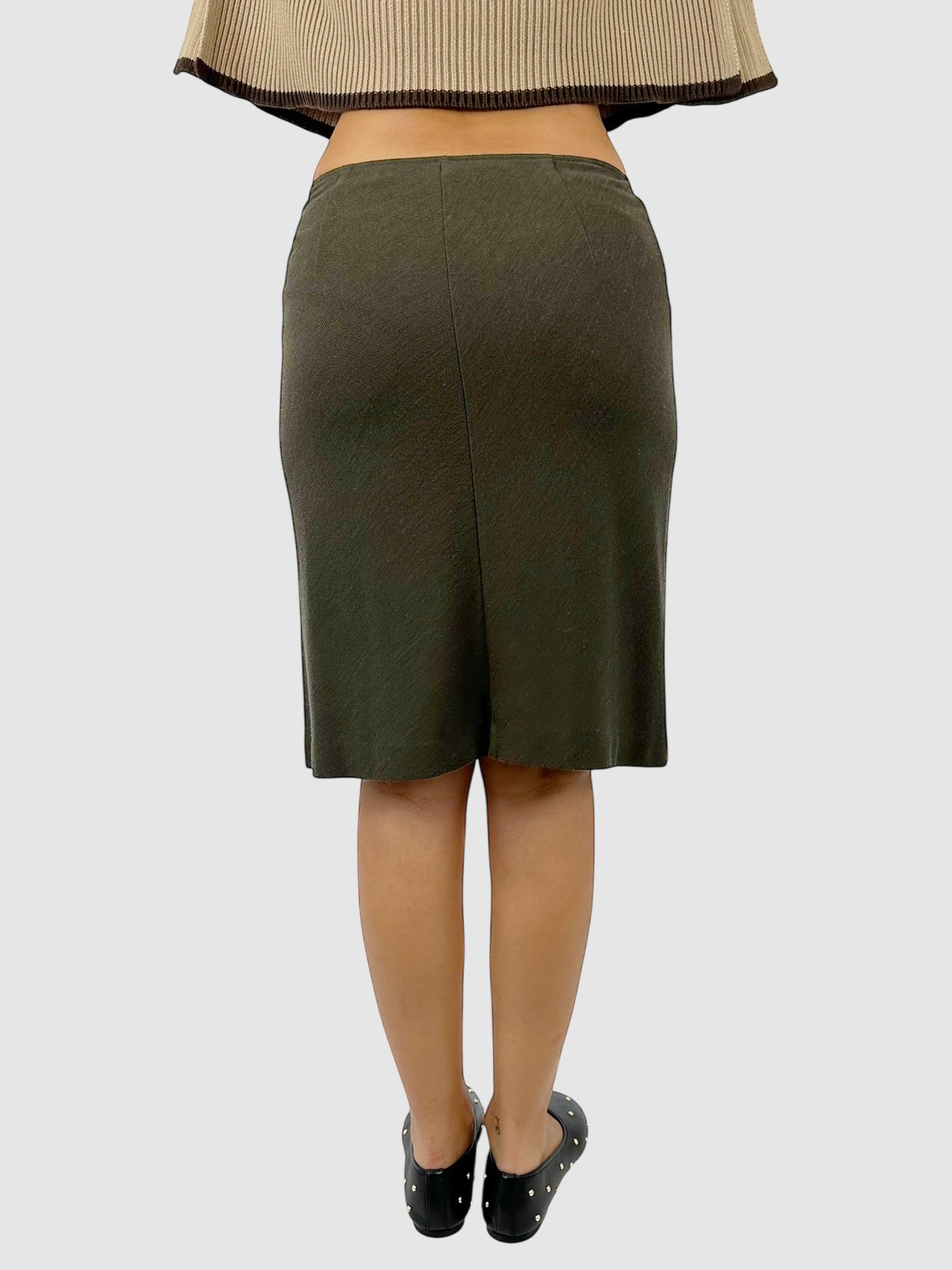 Wool Midi Skirt