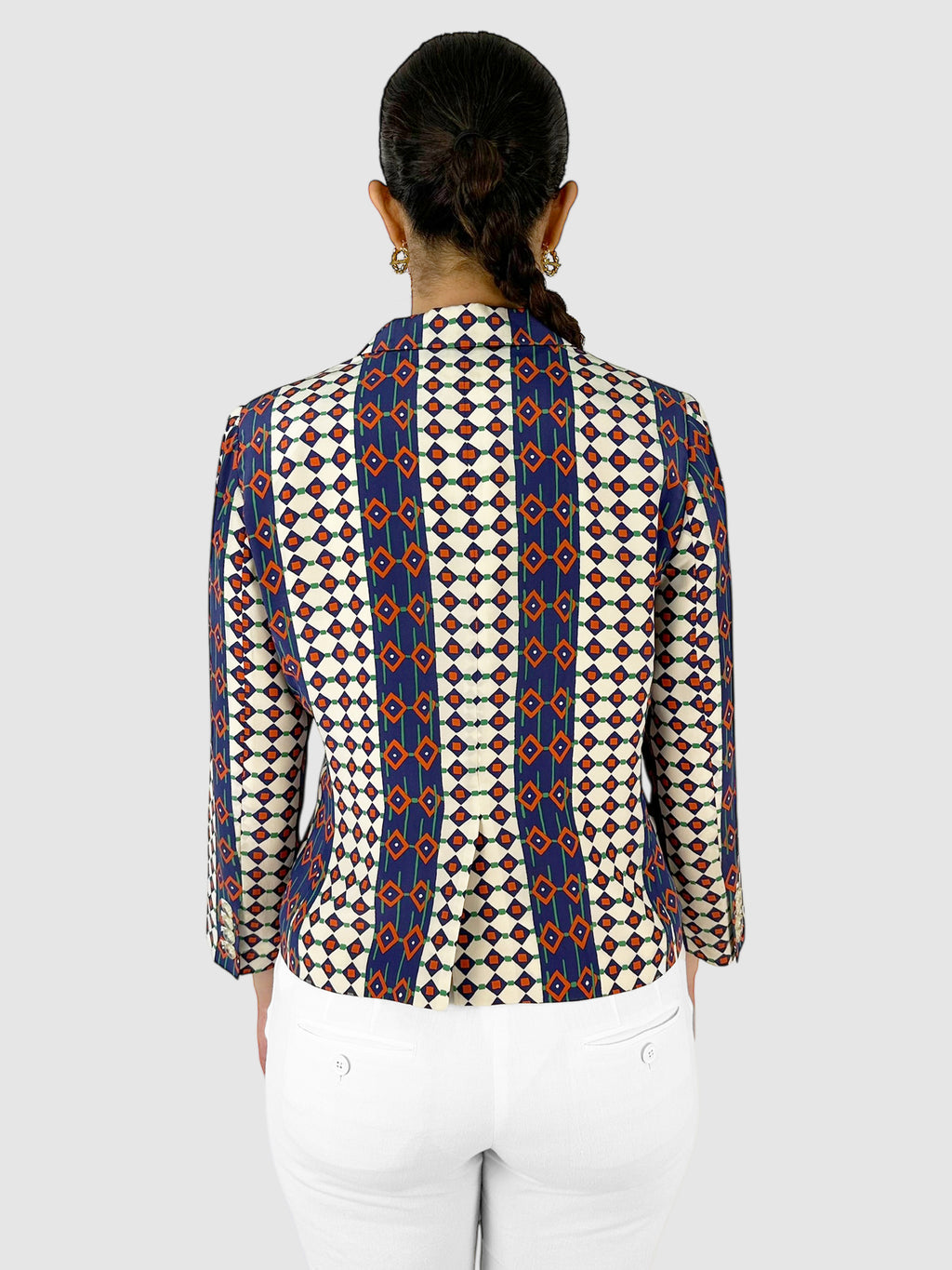 Silk Patterned Blazer