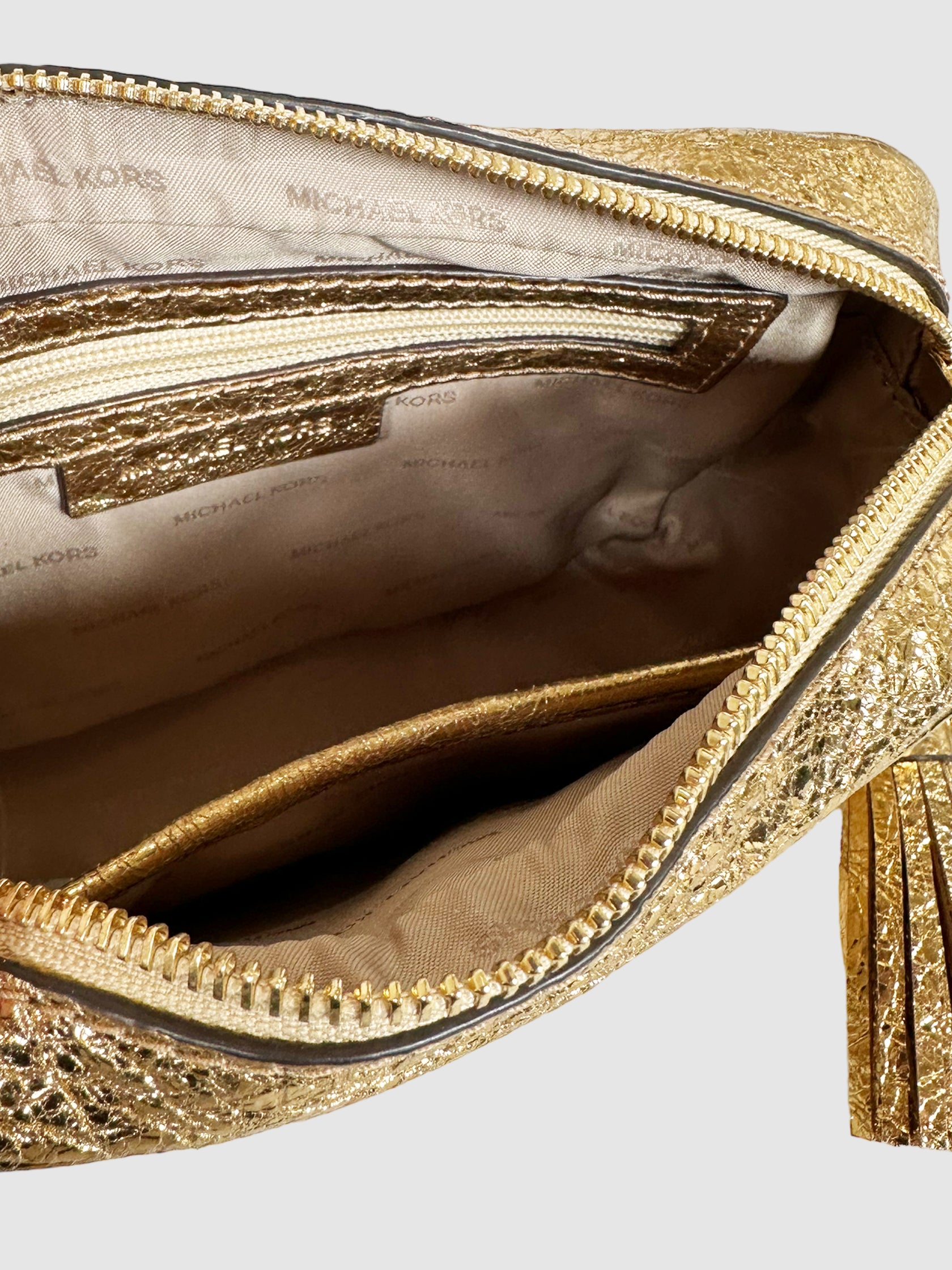 Michael Kors Ginny Quilted Crackle Camera Bag