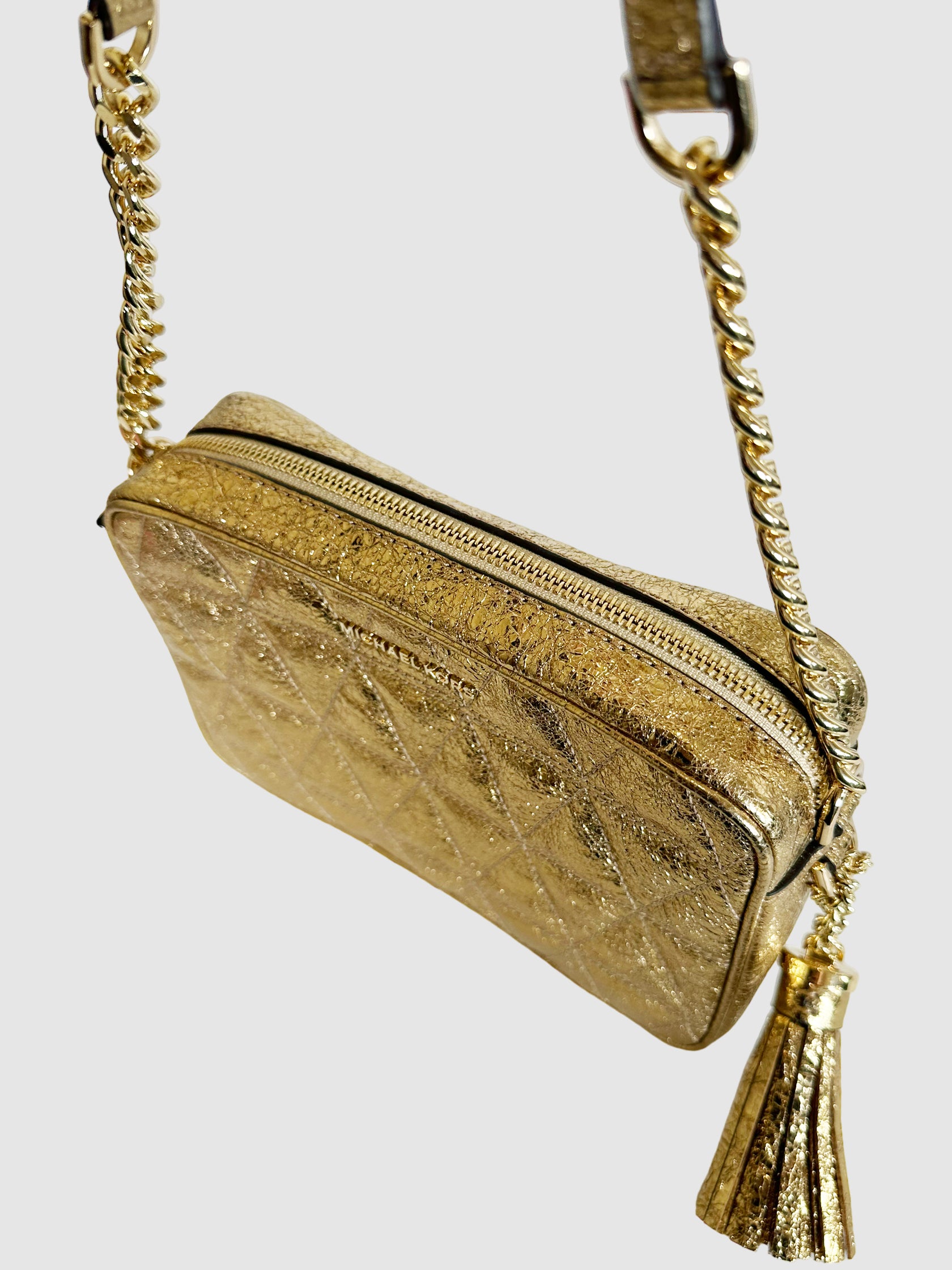 Michael Kors Ginny Quilted Crackle Camera Bag