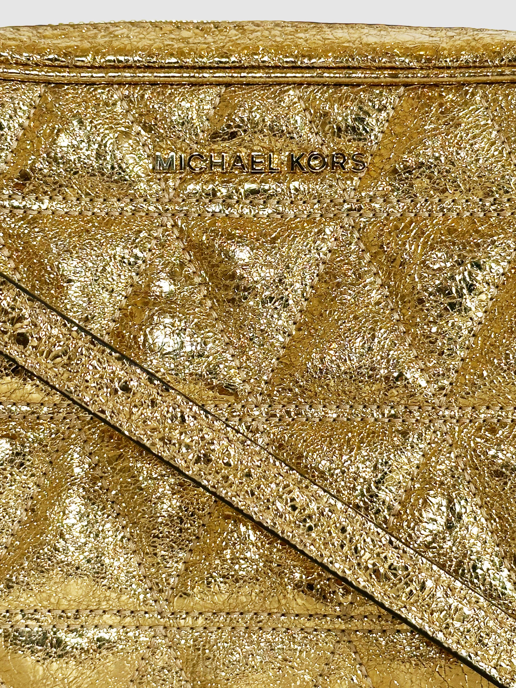 Michael Kors Ginny Quilted Crackle Camera Bag