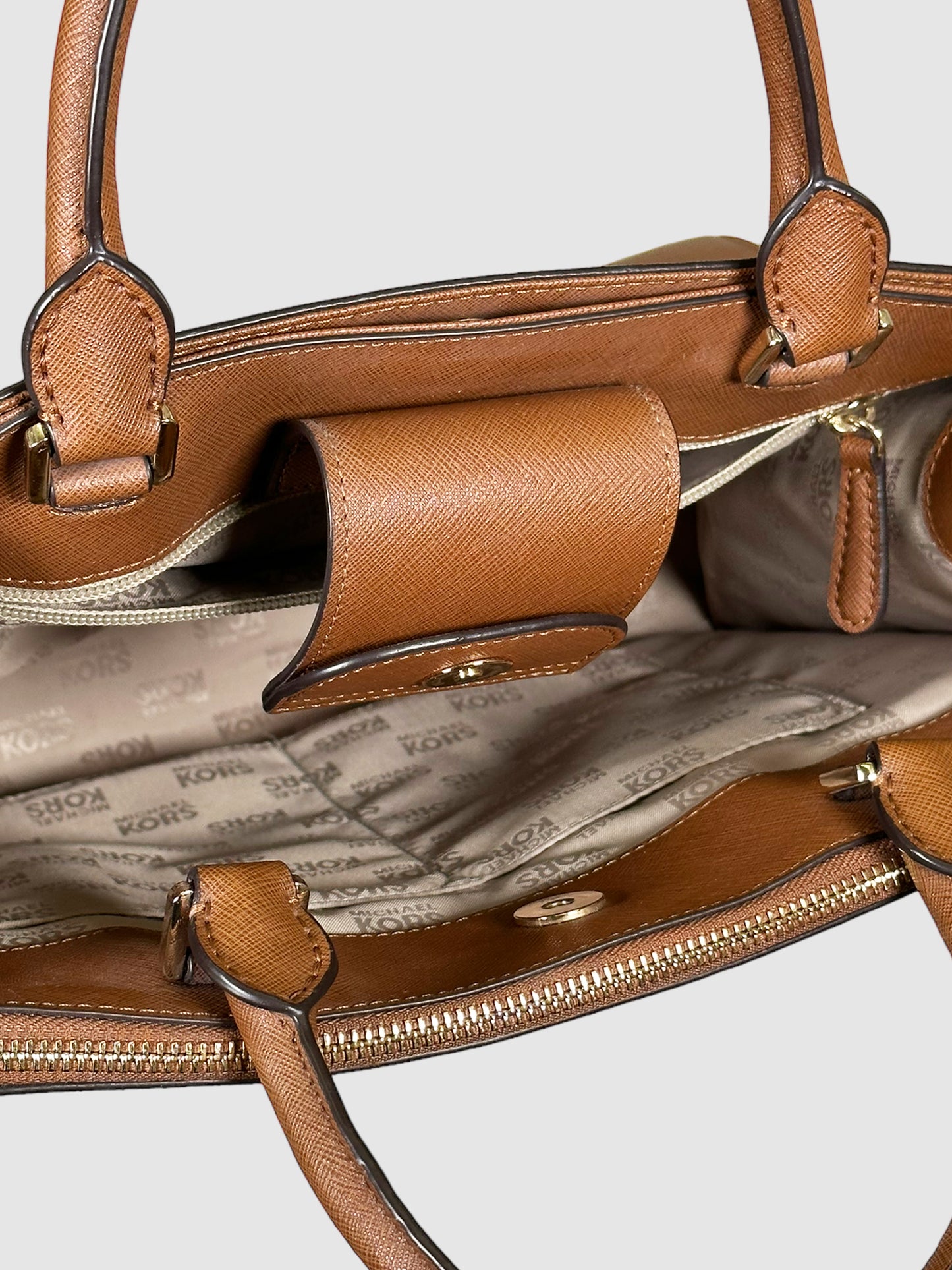 Michael Kors Saffiano Leather Handle Bag