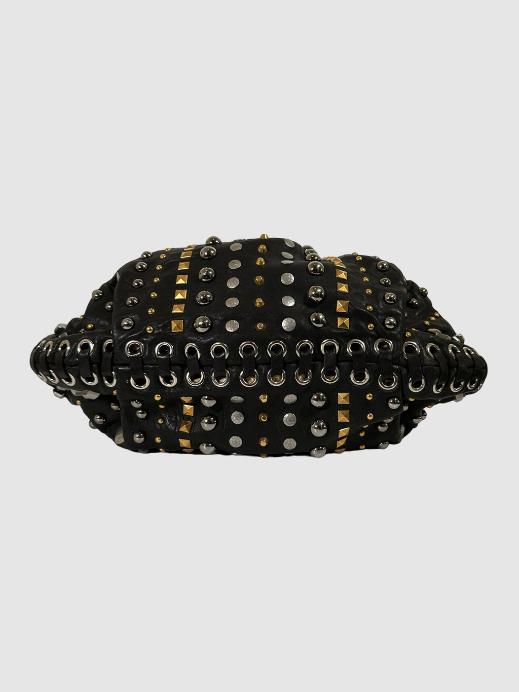 Miu Miu Studded Pleated Handle Bag