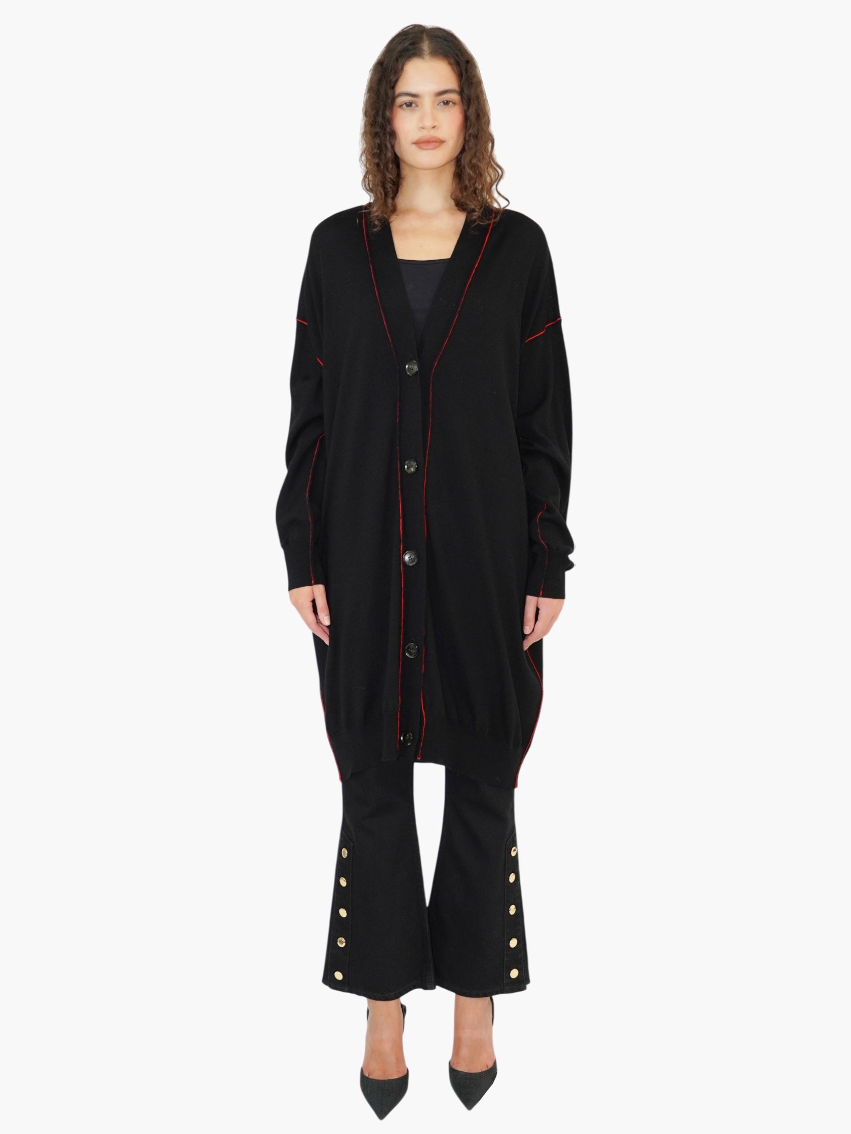 Wool Longline Cardigan