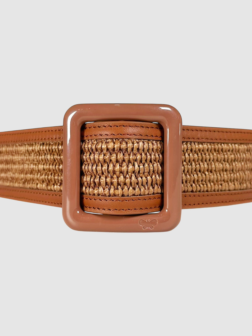 Raffia Leather Belt