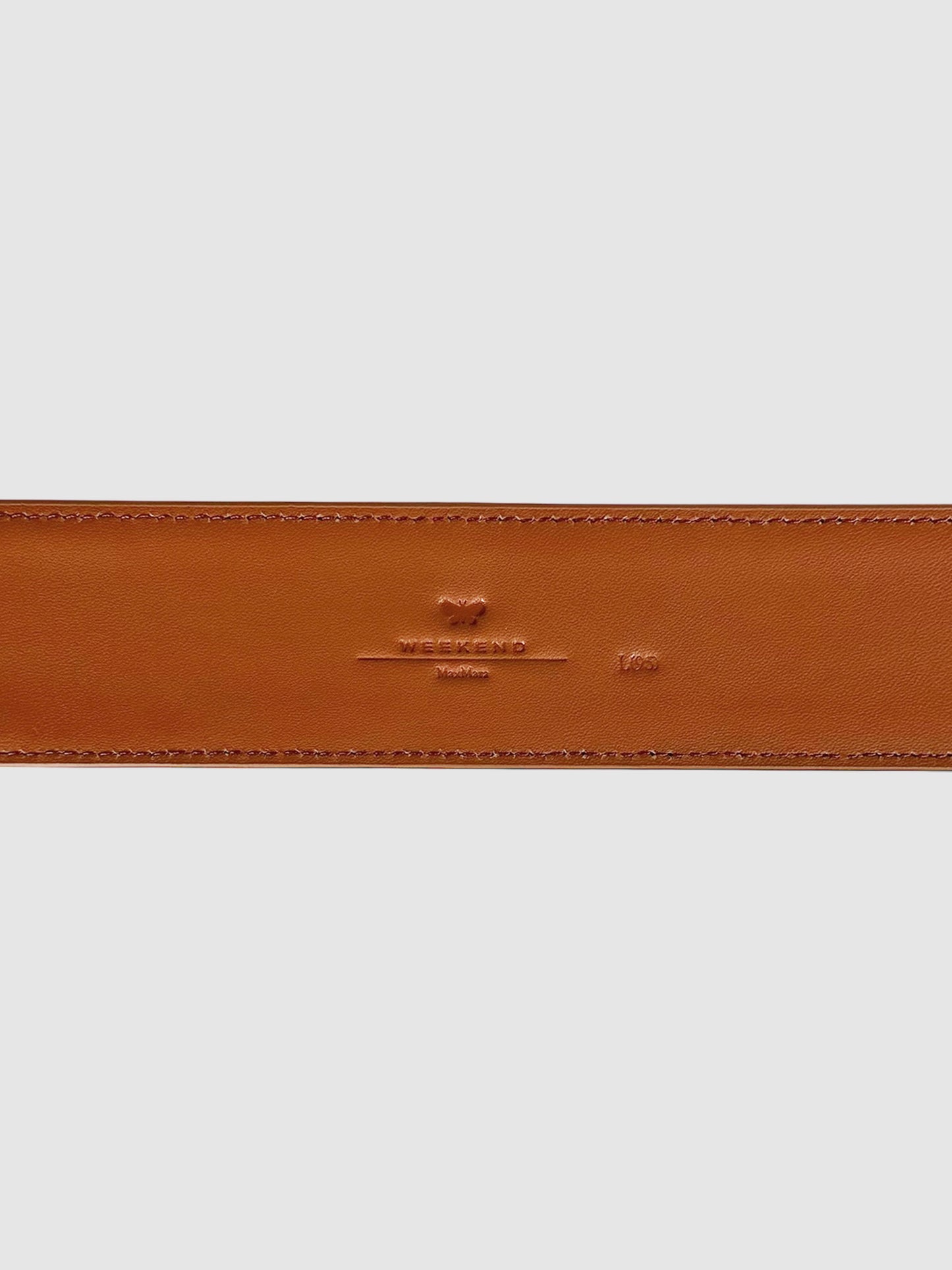 Raffia Leather Belt