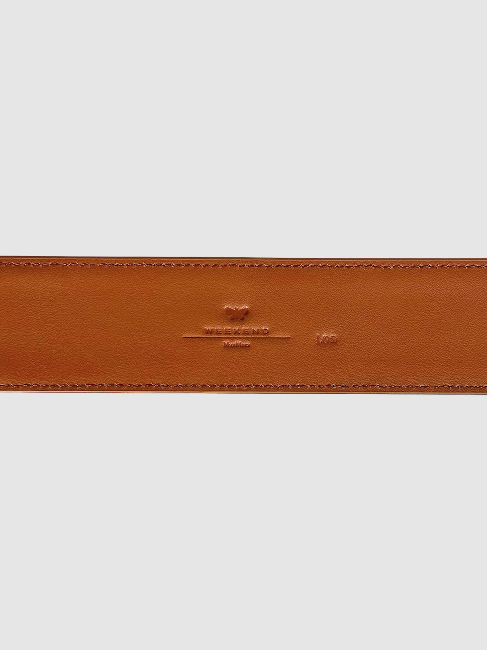 Raffia Leather Belt