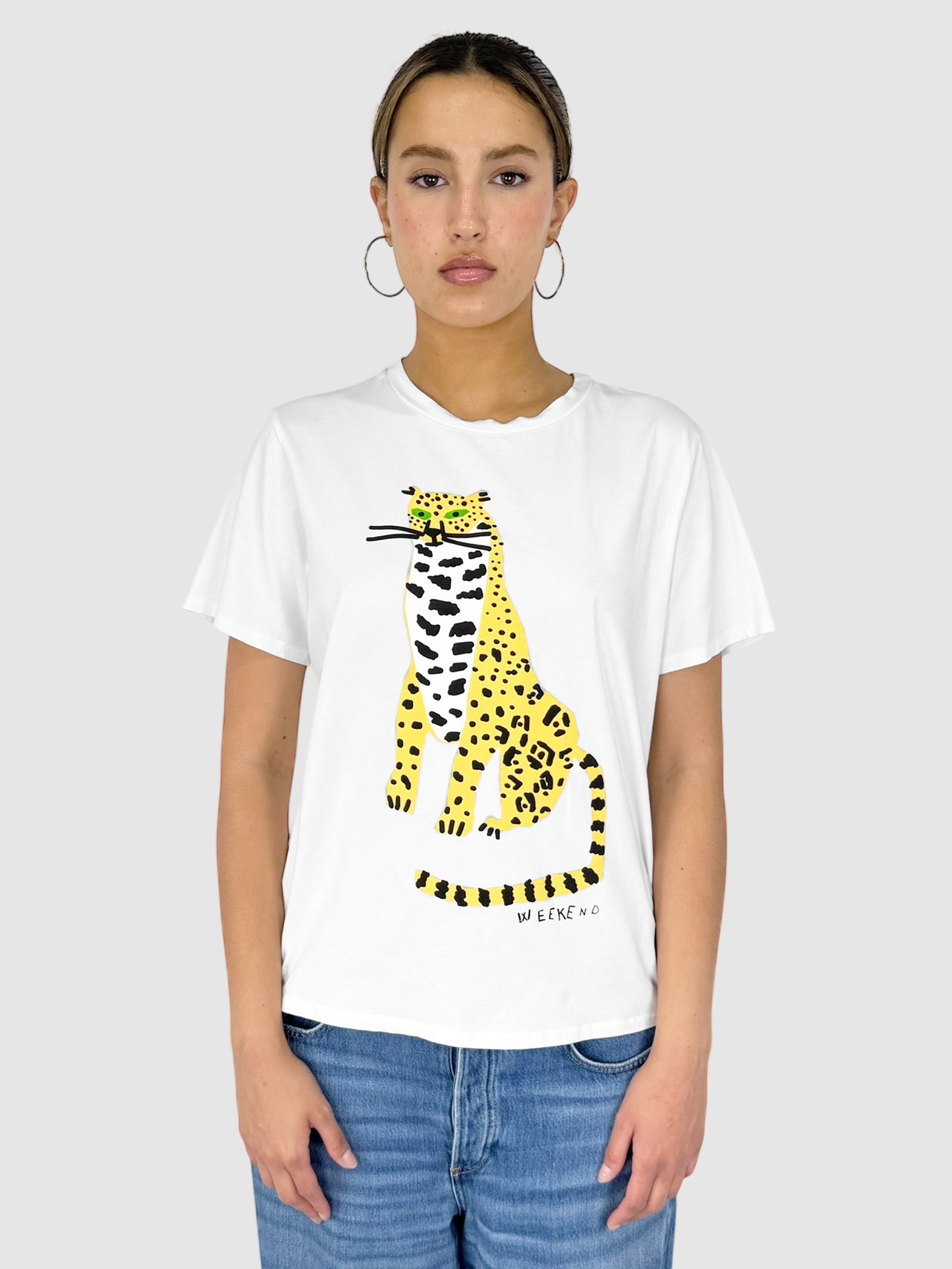 Cheetah Graphic Top