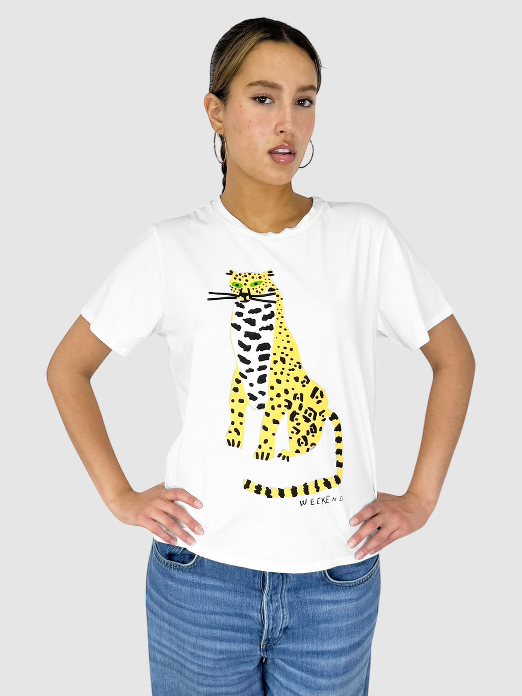 Cheetah Graphic Top