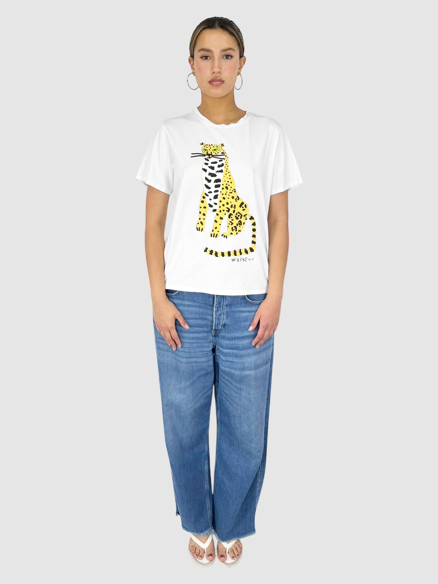 Cheetah Graphic Top