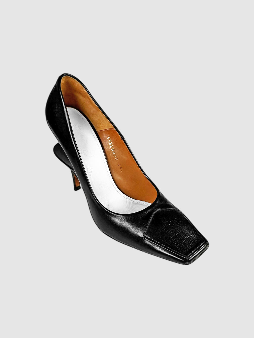 Split Heel Square Toe Pumps - Size 39.5