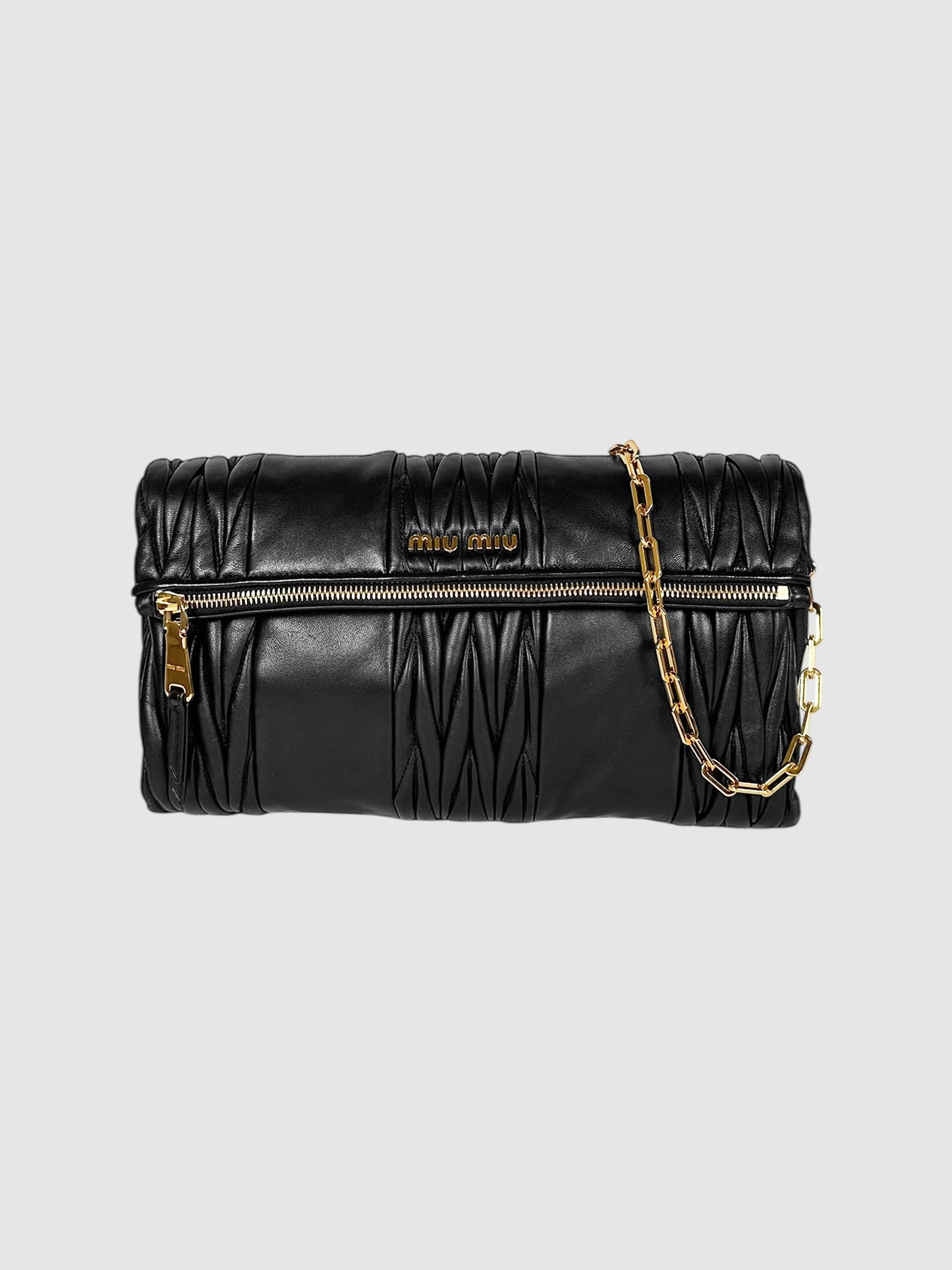 Matelassé Patch Pochette Clutch