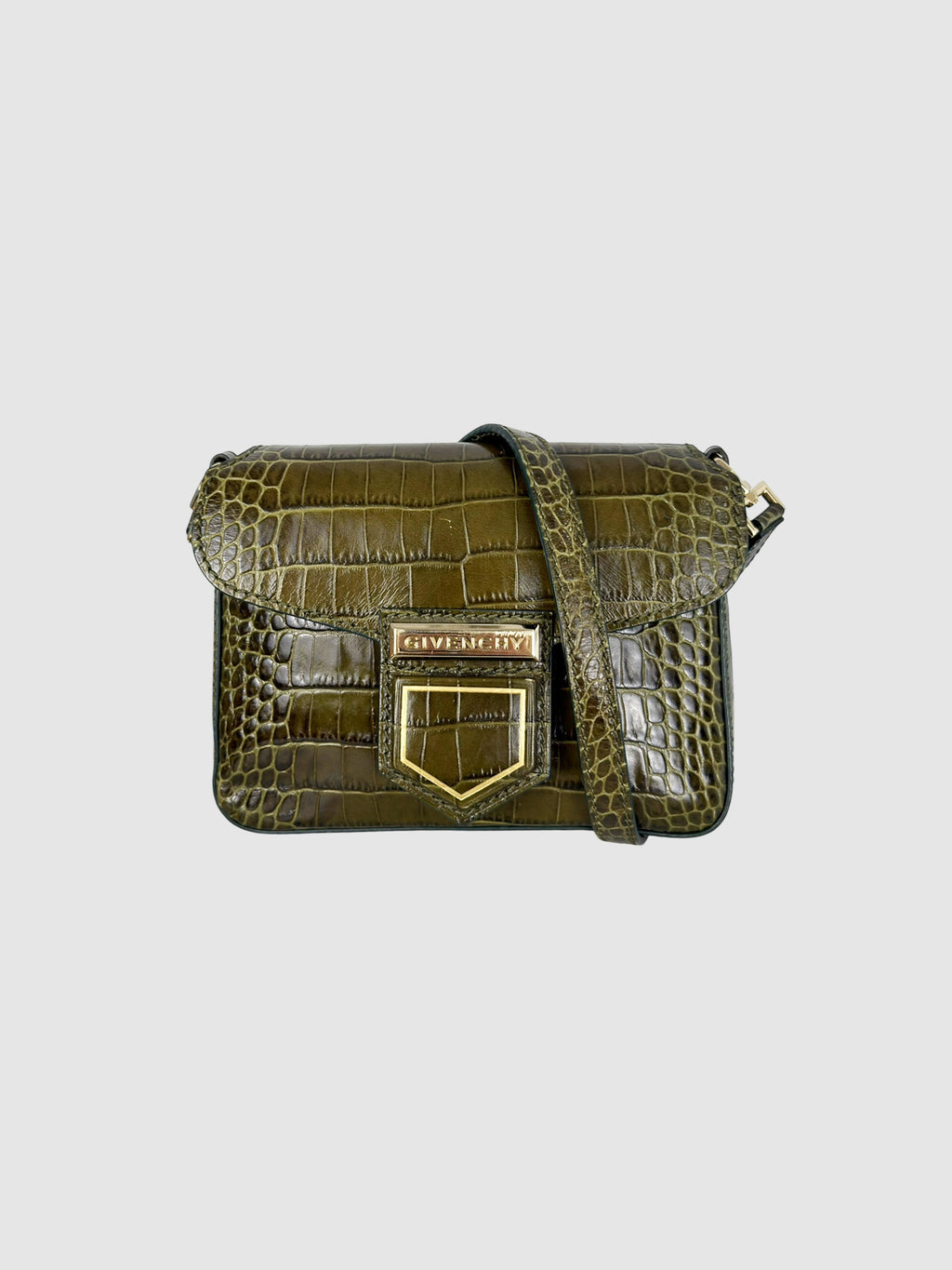 Croc-Embossed Nobile Bag