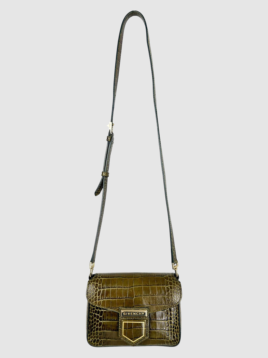 Croc-Embossed Nobile Bag